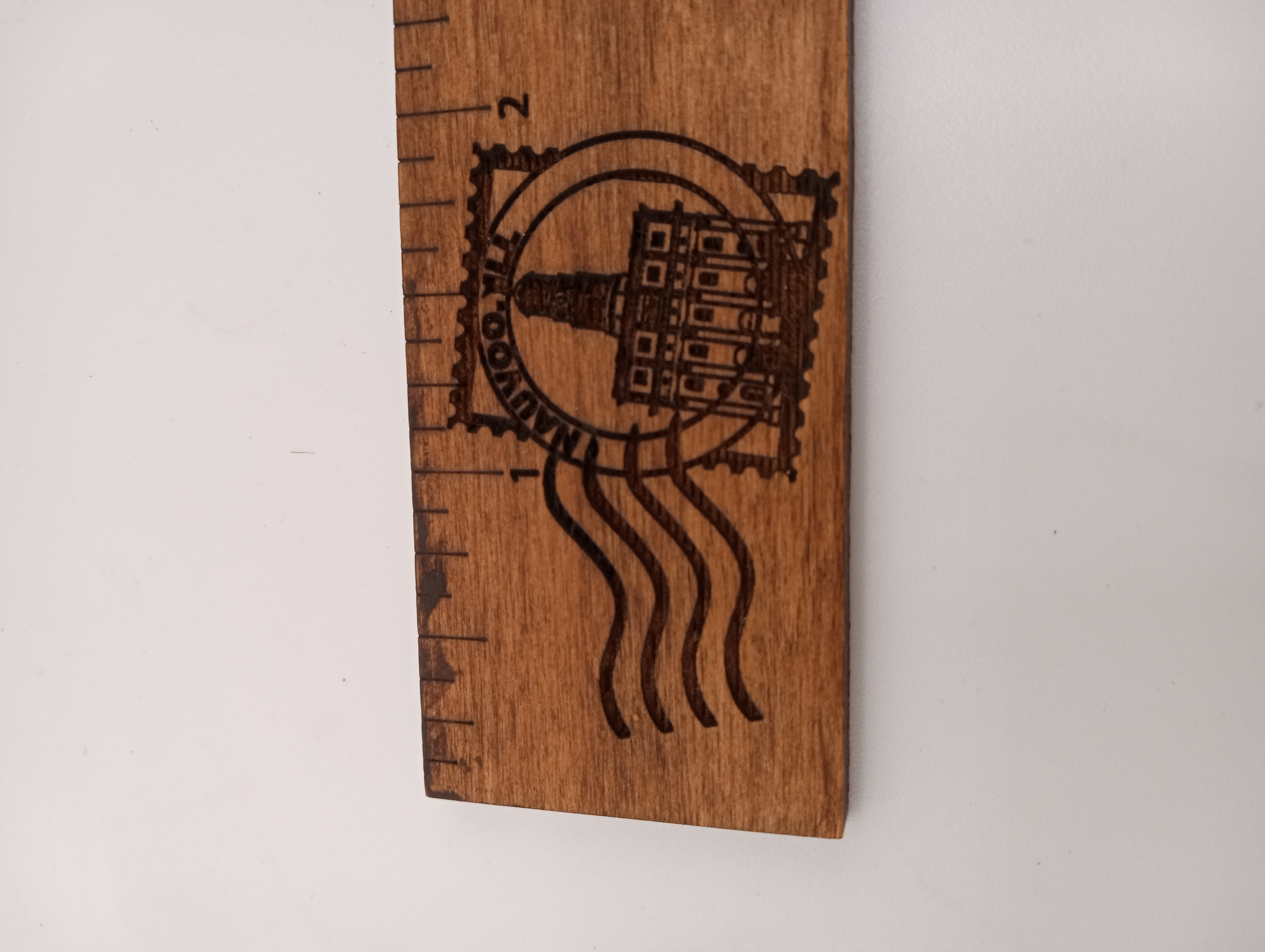 Nauvoo 12" & 6" Cherry Wood Ruler