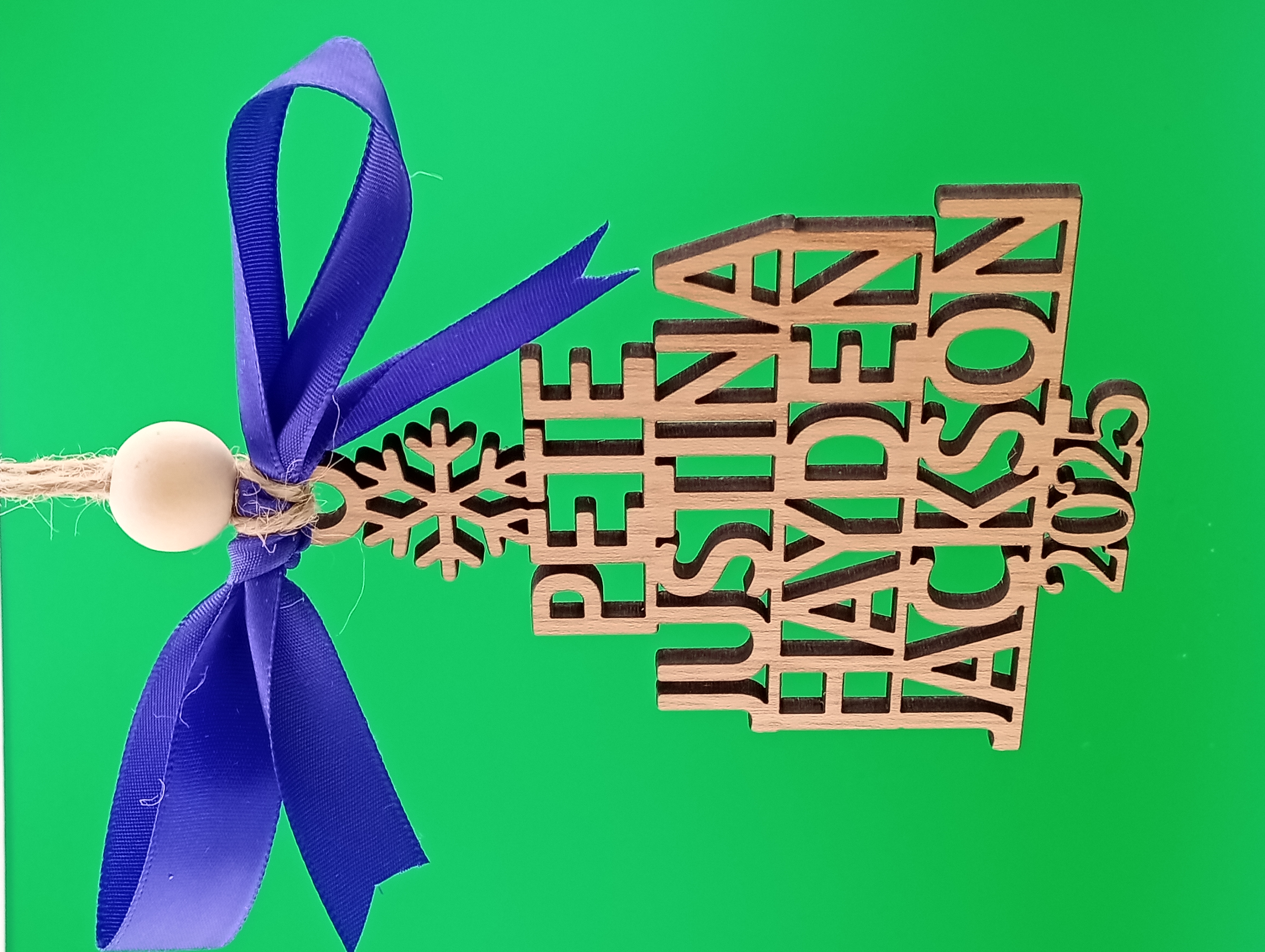 Custom Family Christmas Tree Ornament