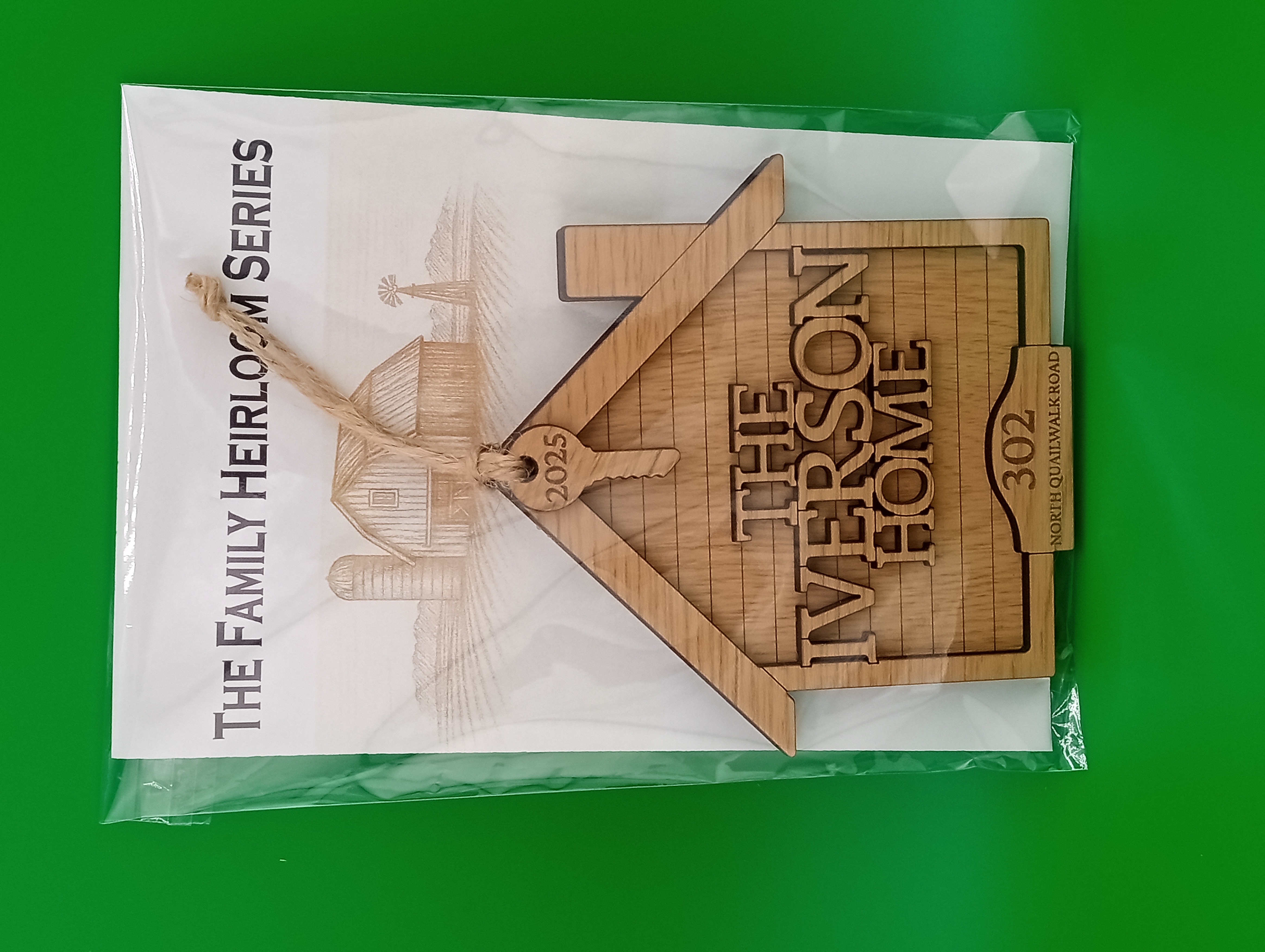 Custom Family Christmas Tree Ornament