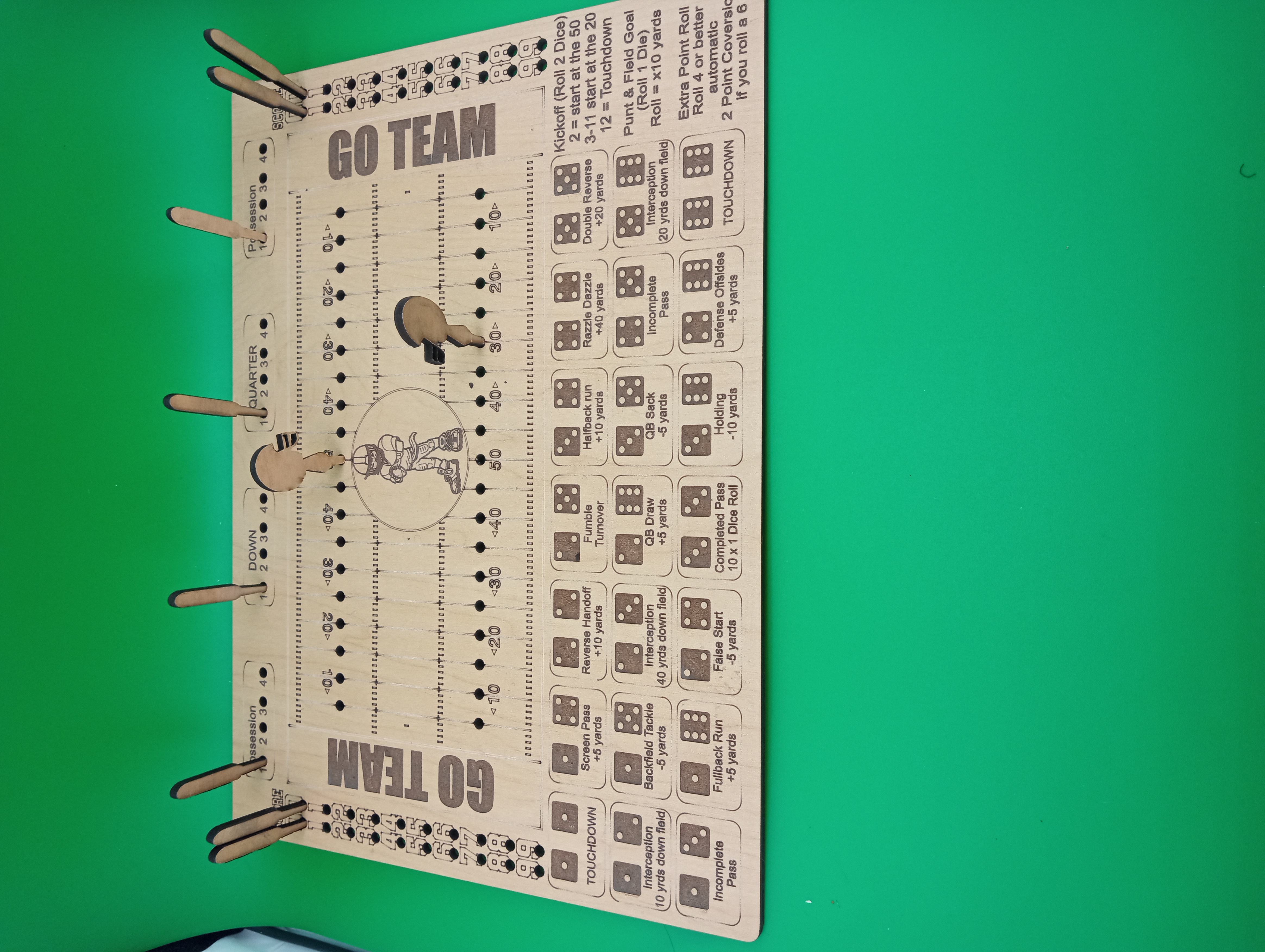 Tabletop Dice Football Game