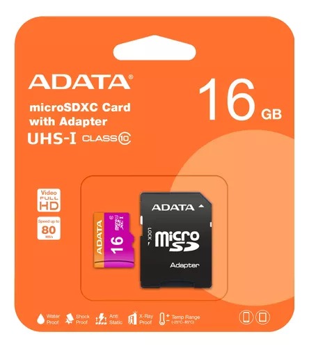 Memoria Micro SD 16G, 32G, 64G, 128 ADATA