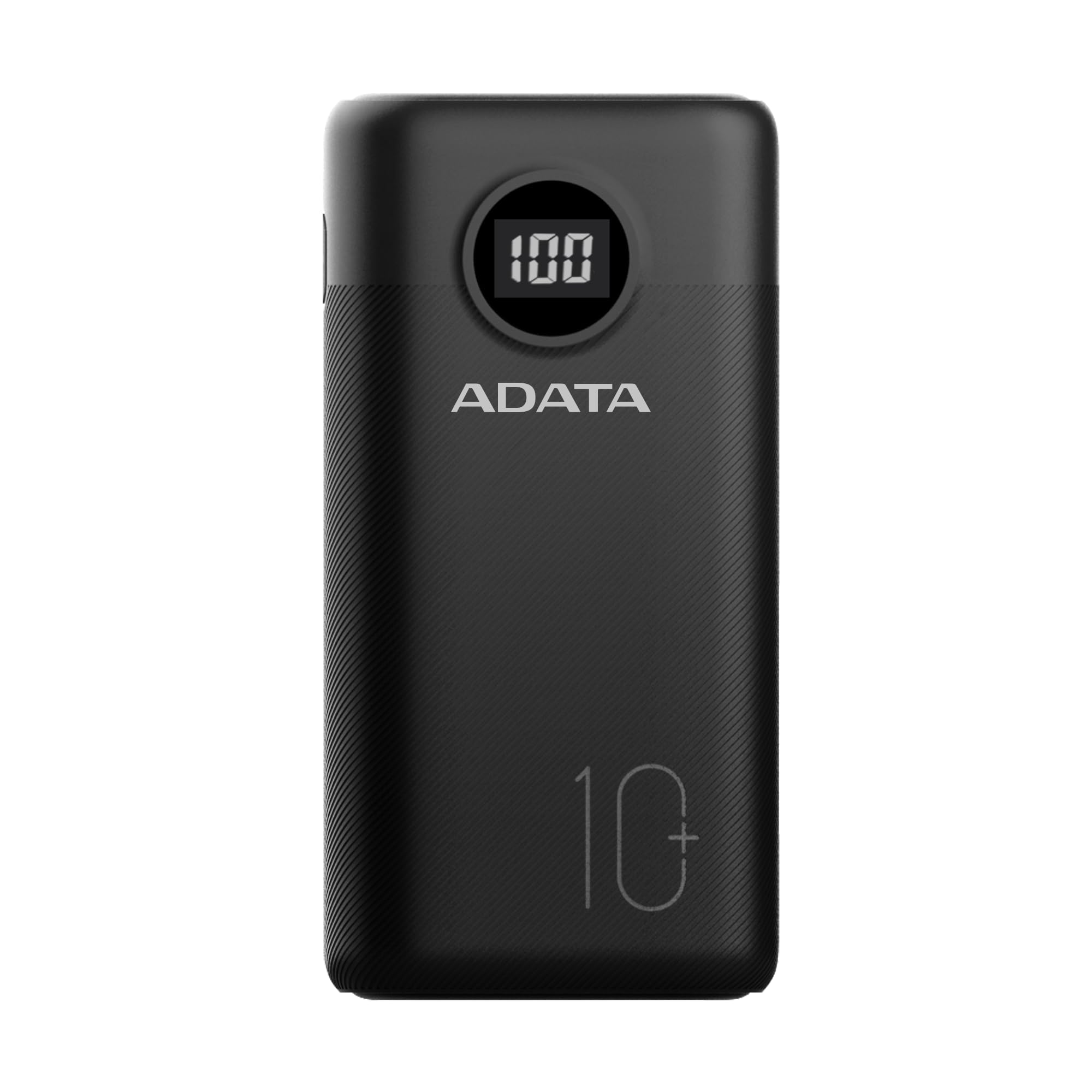 ADATA P10000QCD Powerbank Batería Portátil de Carga Rápida, de 10000 mAh con Pantalla Digital,(Modelo AP10000QCD-DGT-CBK)