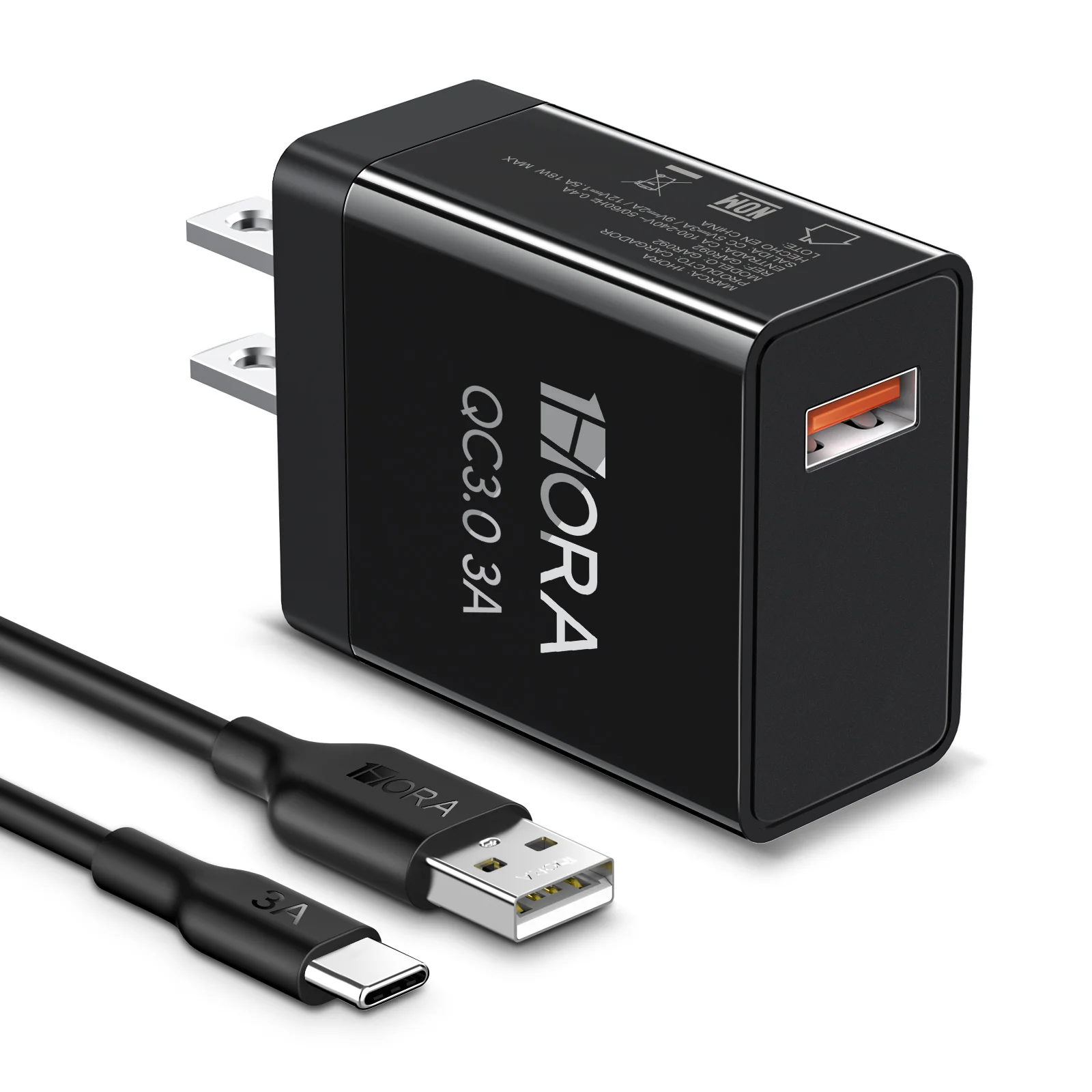 Cargador tipo C 1HORA 18W  QC 3.0 3A