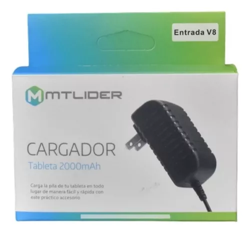 Cargador V8 micro USB para Tableta con Carga Rápida de 2000mAh 