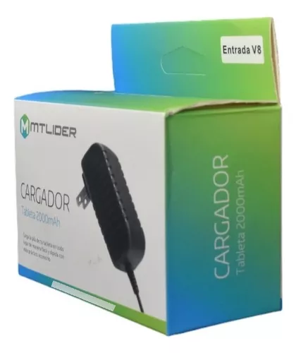 Cargador V8 micro USB para Tableta con Carga Rápida de 2000mAh 
