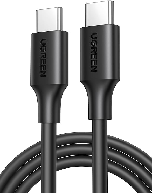 Cable USB-C A USB-C Ugreen 50997 / 1 Metro / Carga Rápida De Hasta 60W / 480 Mbps / PD3.0 / QC 4.0 / 3.0 / 2.0 