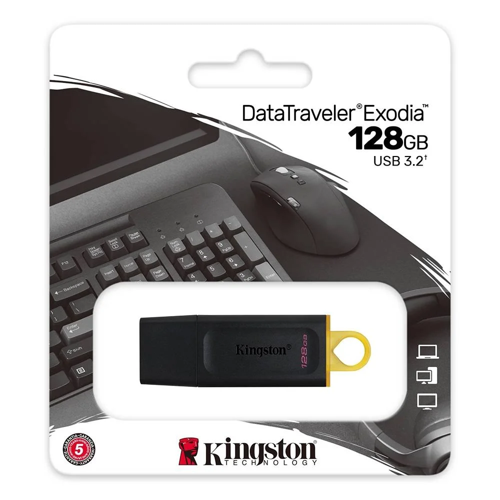 Memoria Usb-a Kingston Datatraveler Exodia Onyx 3.2 gen1 64 Gb 128 Gb 256 Gb