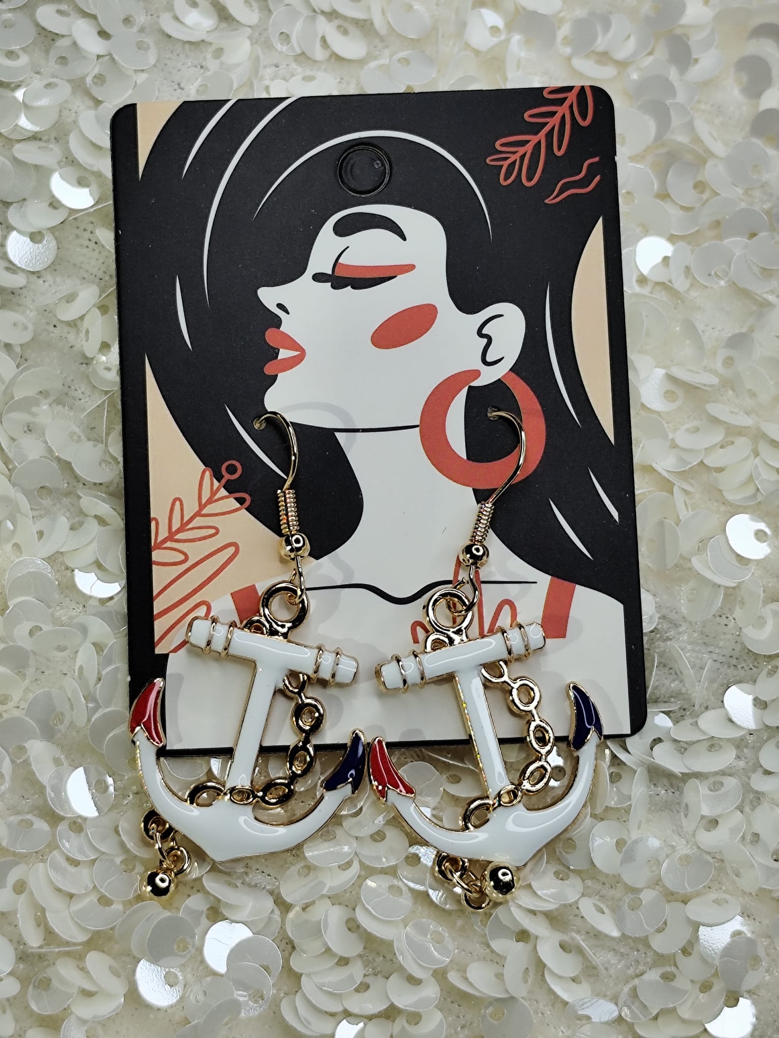 Pendientes en forma de ancla