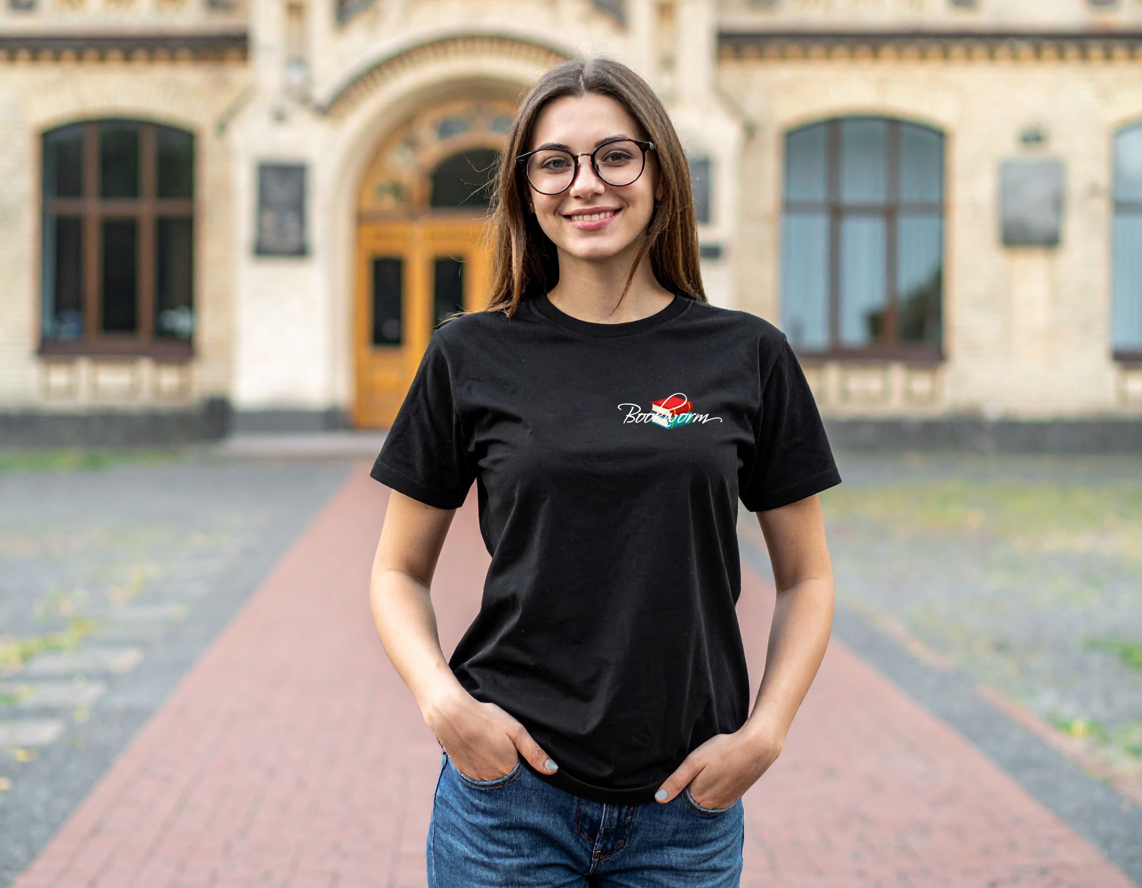 Black Graphic T-Shirt for Female