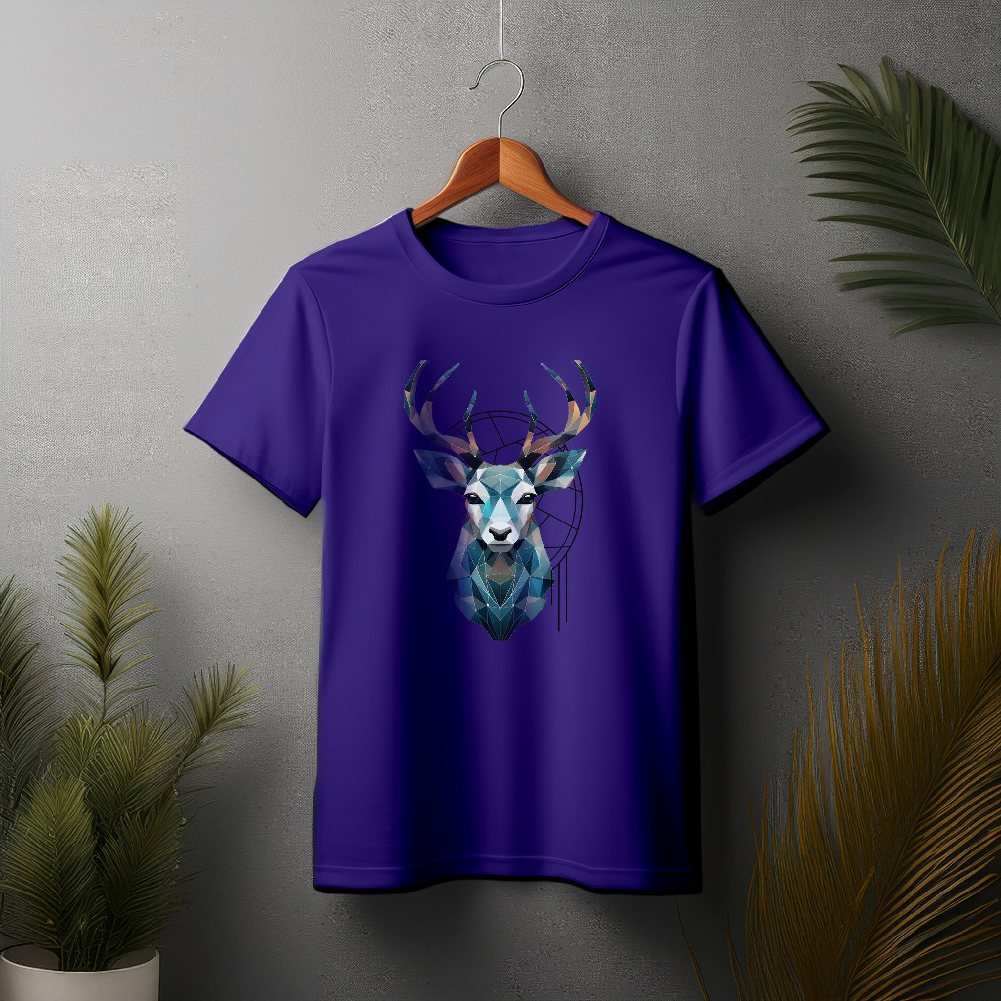Men's Geometric Deer T-Shirt