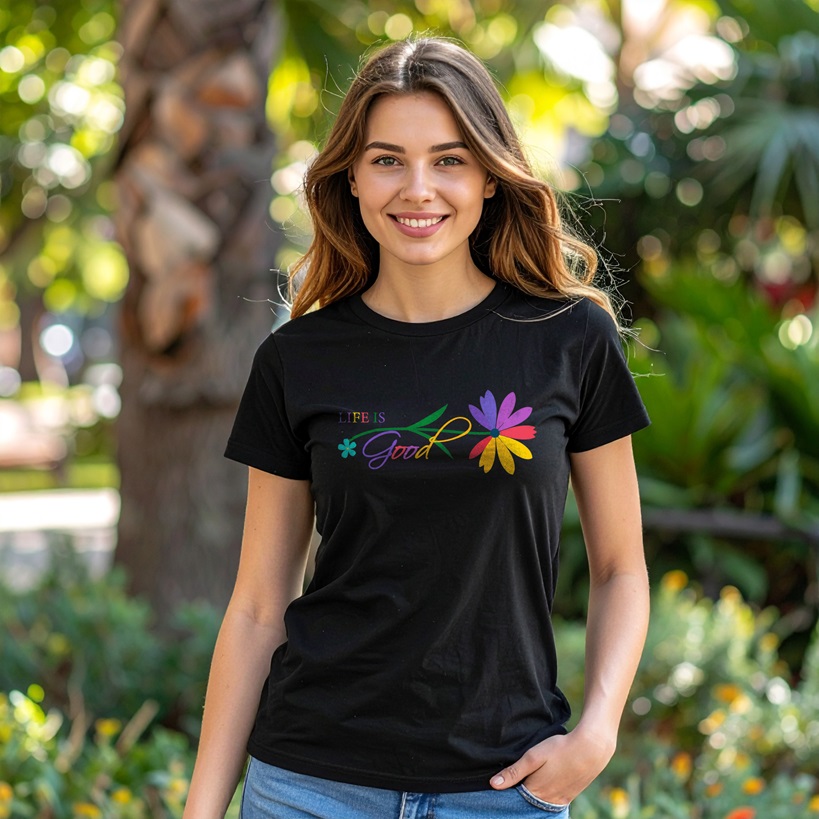 Floral Graphic T-Shirt New