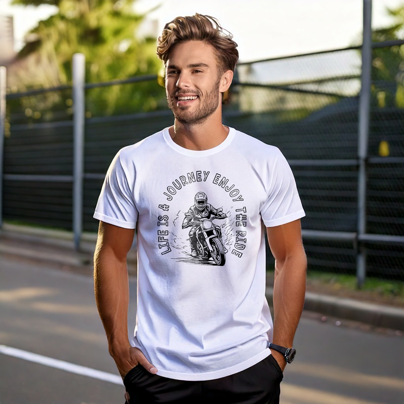 Motorcycle Graphic T-Shirt