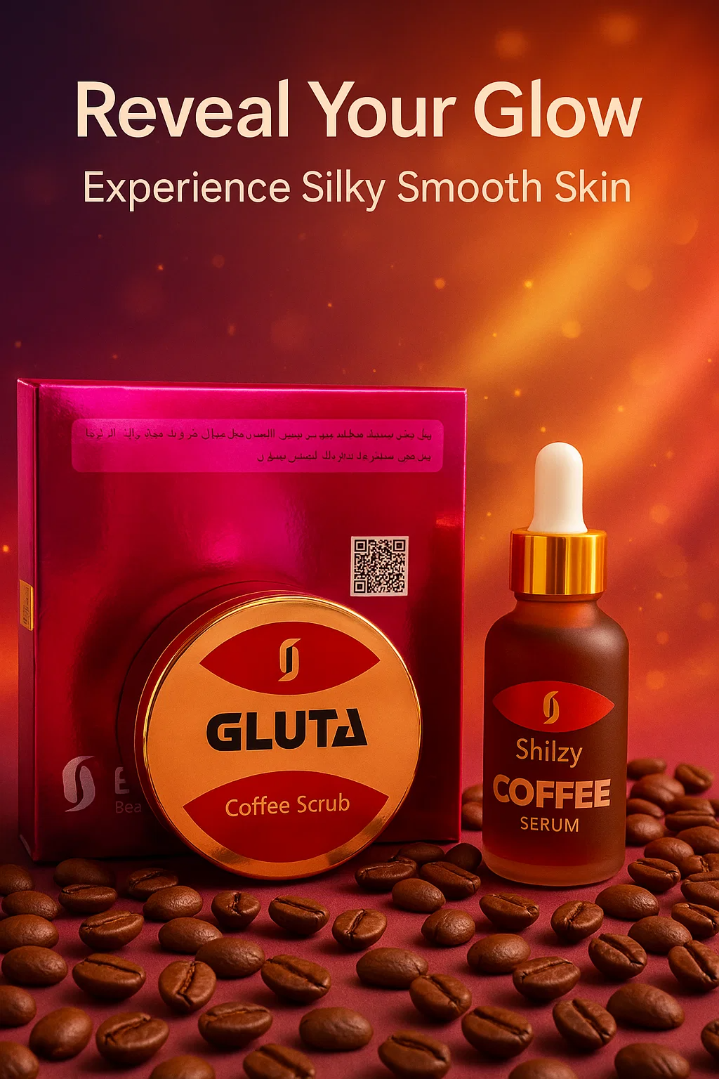 GLUTA COFEE SCRUB AND SERUM SET 