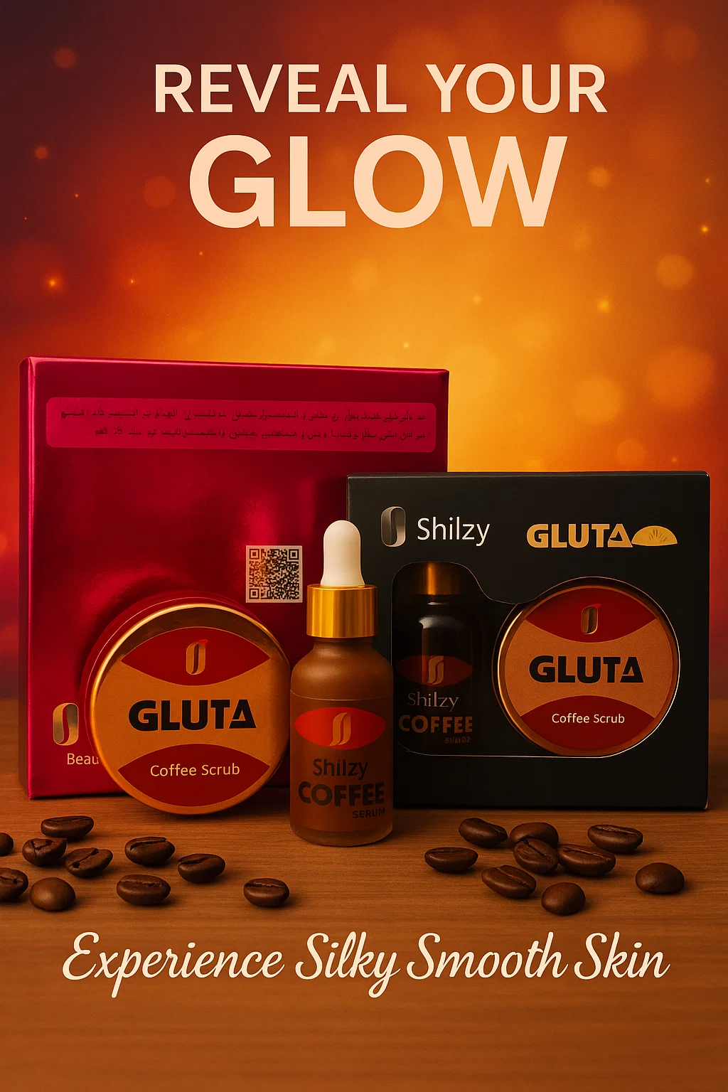GLUTA COFEE SCRUB AND SERUM SET 
