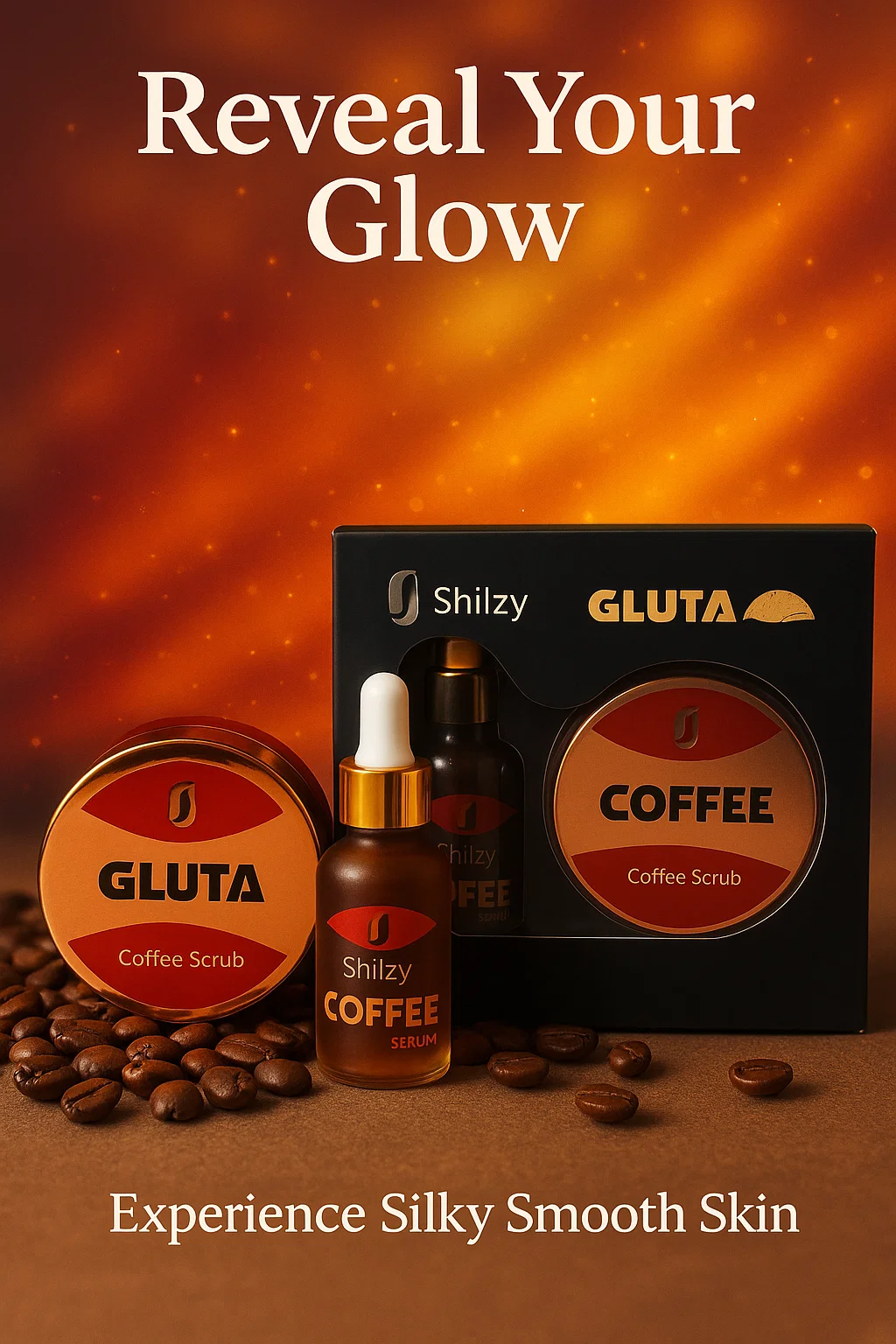 GLUTA COFEE SCRUB AND SERUM SET