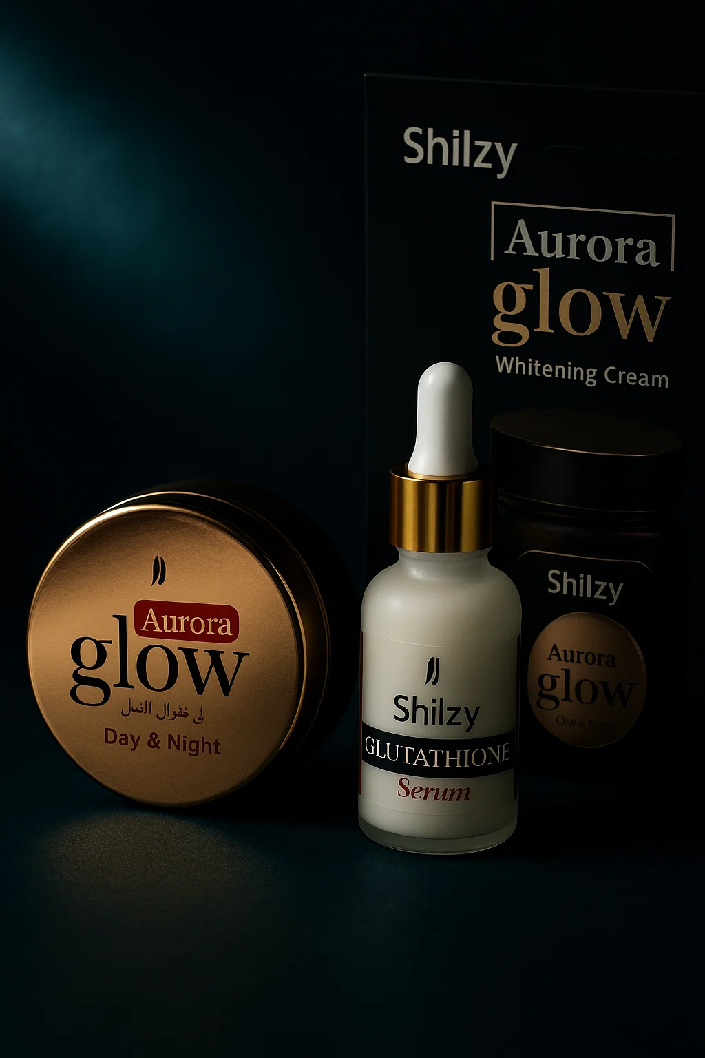 AURORA GLOW WHITENING CREAM AND SERUM
