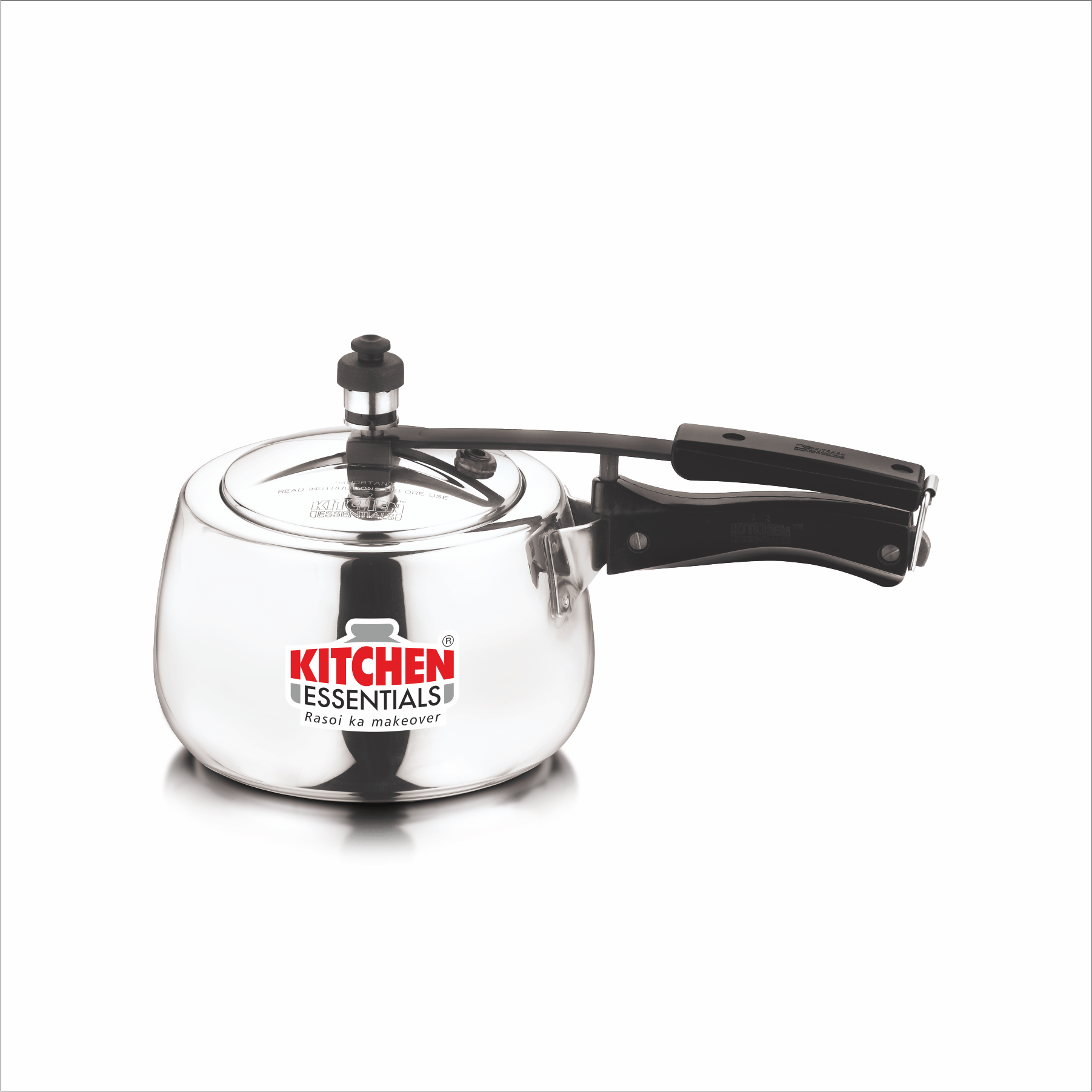 Kitchen Essentials Stainless Steel Kalash Pressure Cooker with Induction Base.