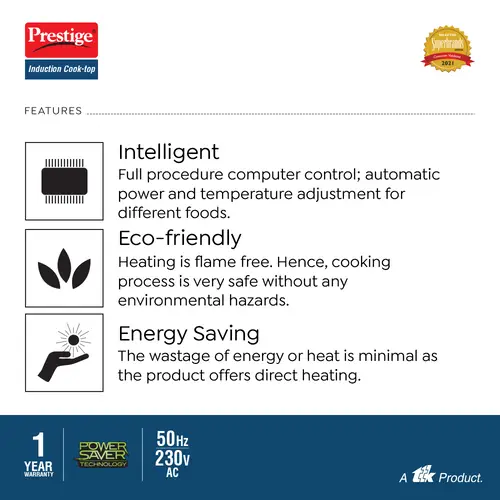 Prestige 2000 Watt PIC 16+ Induction