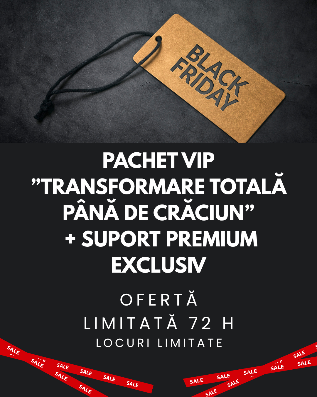 Pachet VIP – „Transformare totală până de Crăciun” + Suport Premium Exclusiv