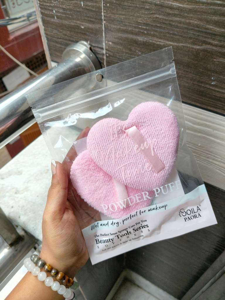 Heart Sponge Powder Puff set of 2