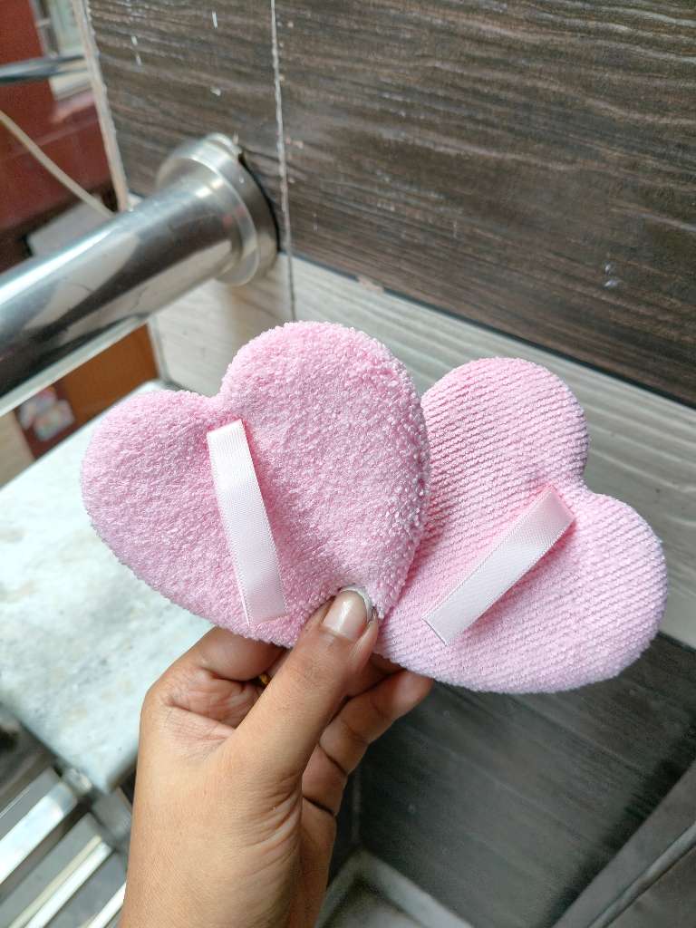 Heart Sponge Powder Puff set of 2