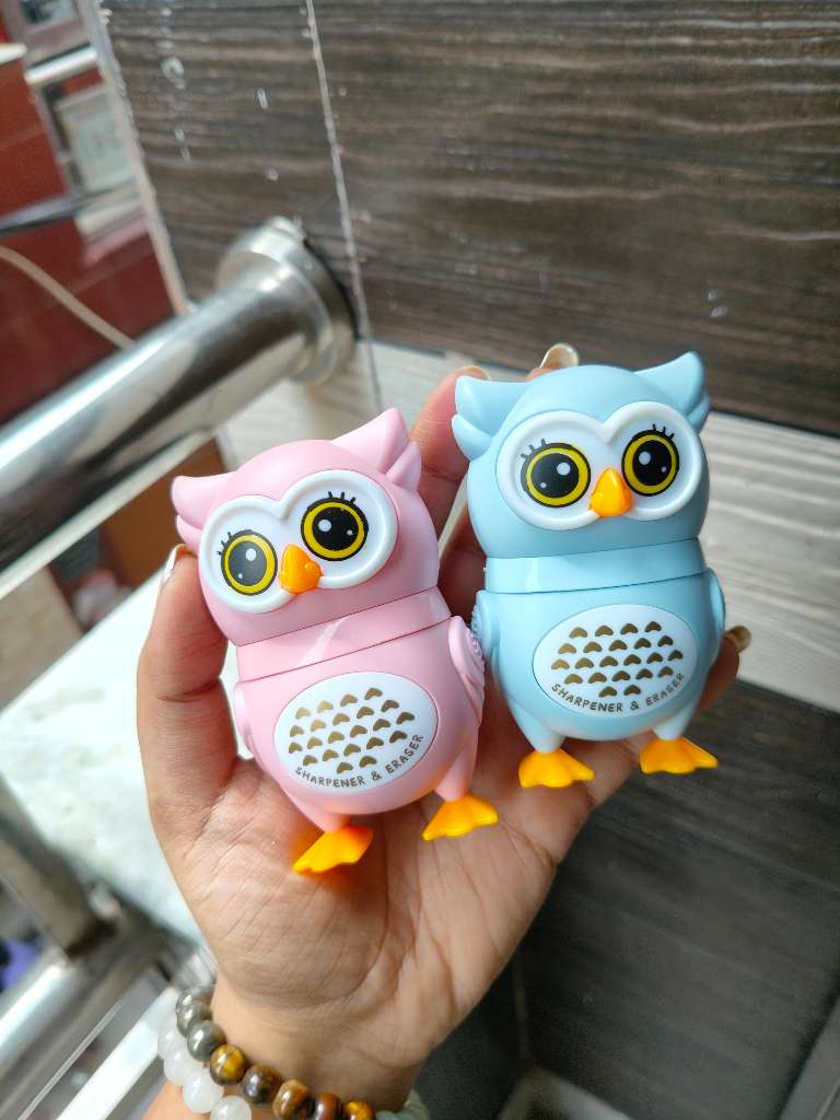 Owl Eraser & Sharpner 