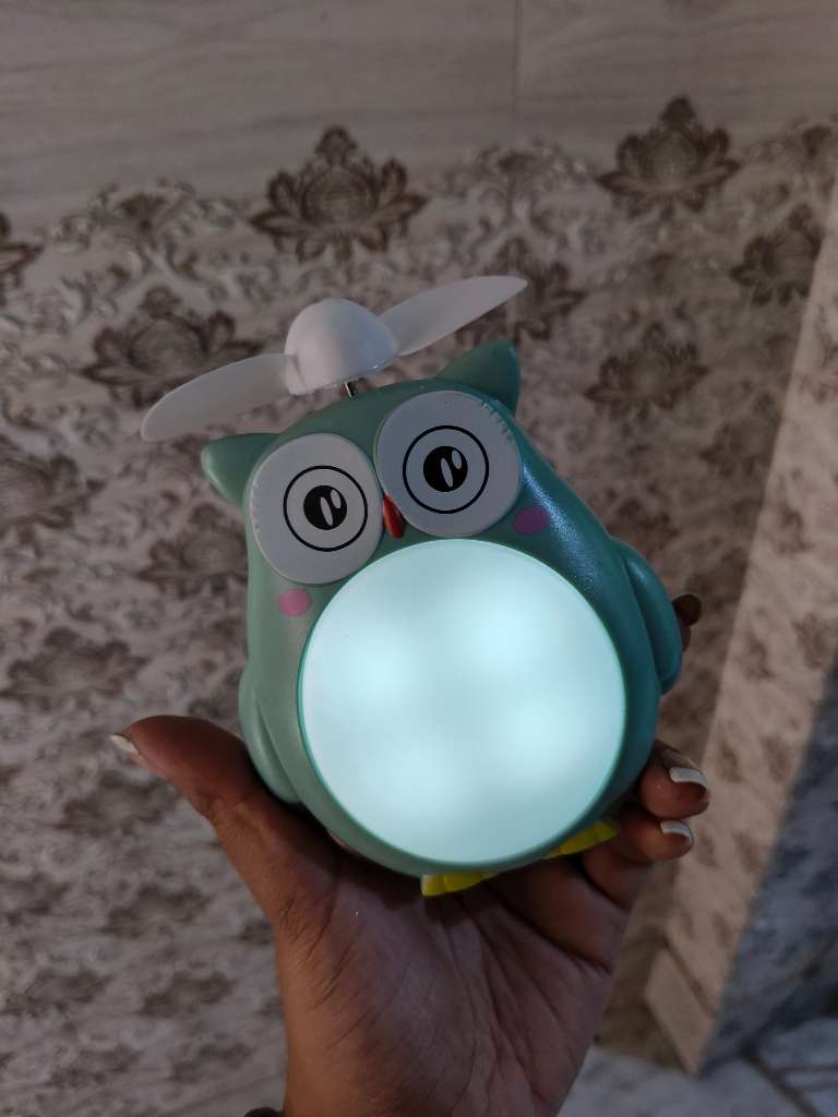 Owl Fan with Light 
