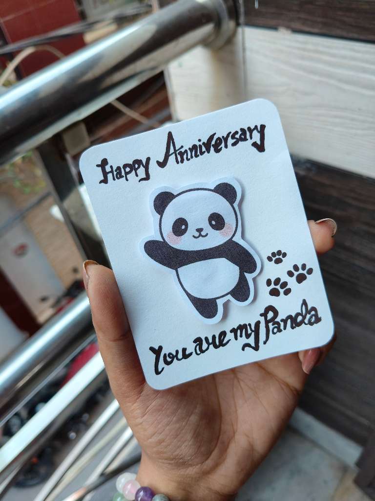 Random Panda Anniversary Card
