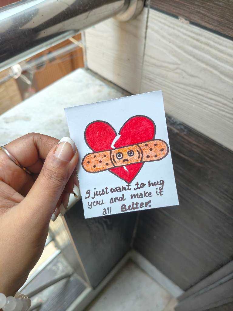 Heart Break Sorry Handmade Card 