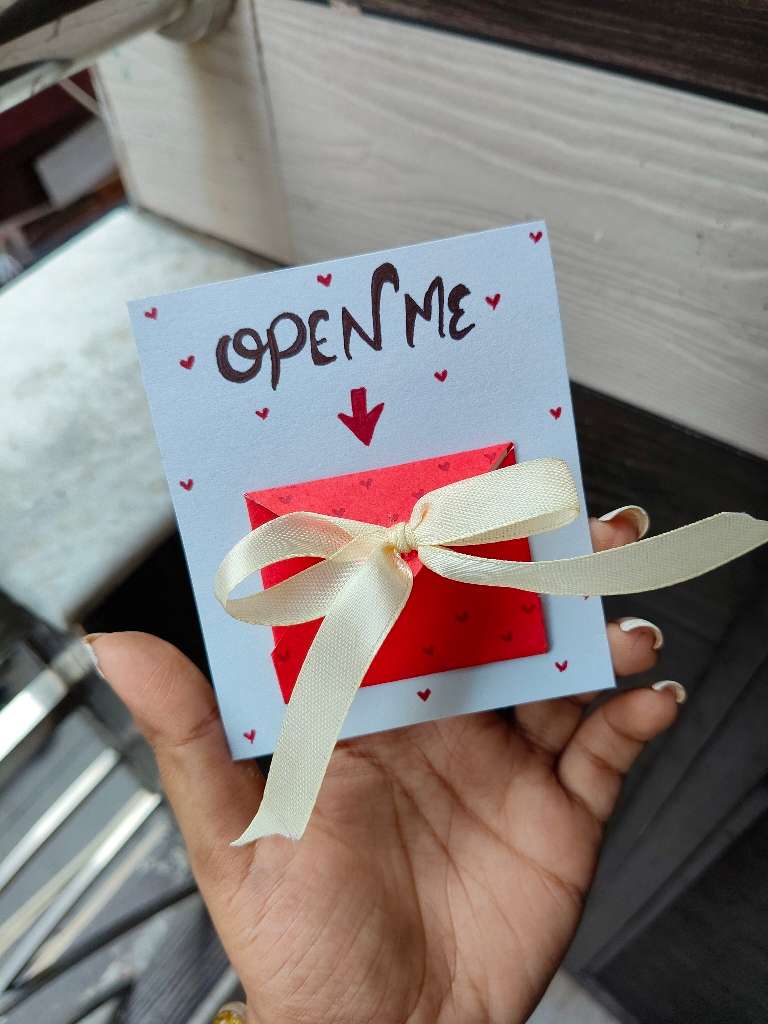 Open me Happy B'day Handmade Card