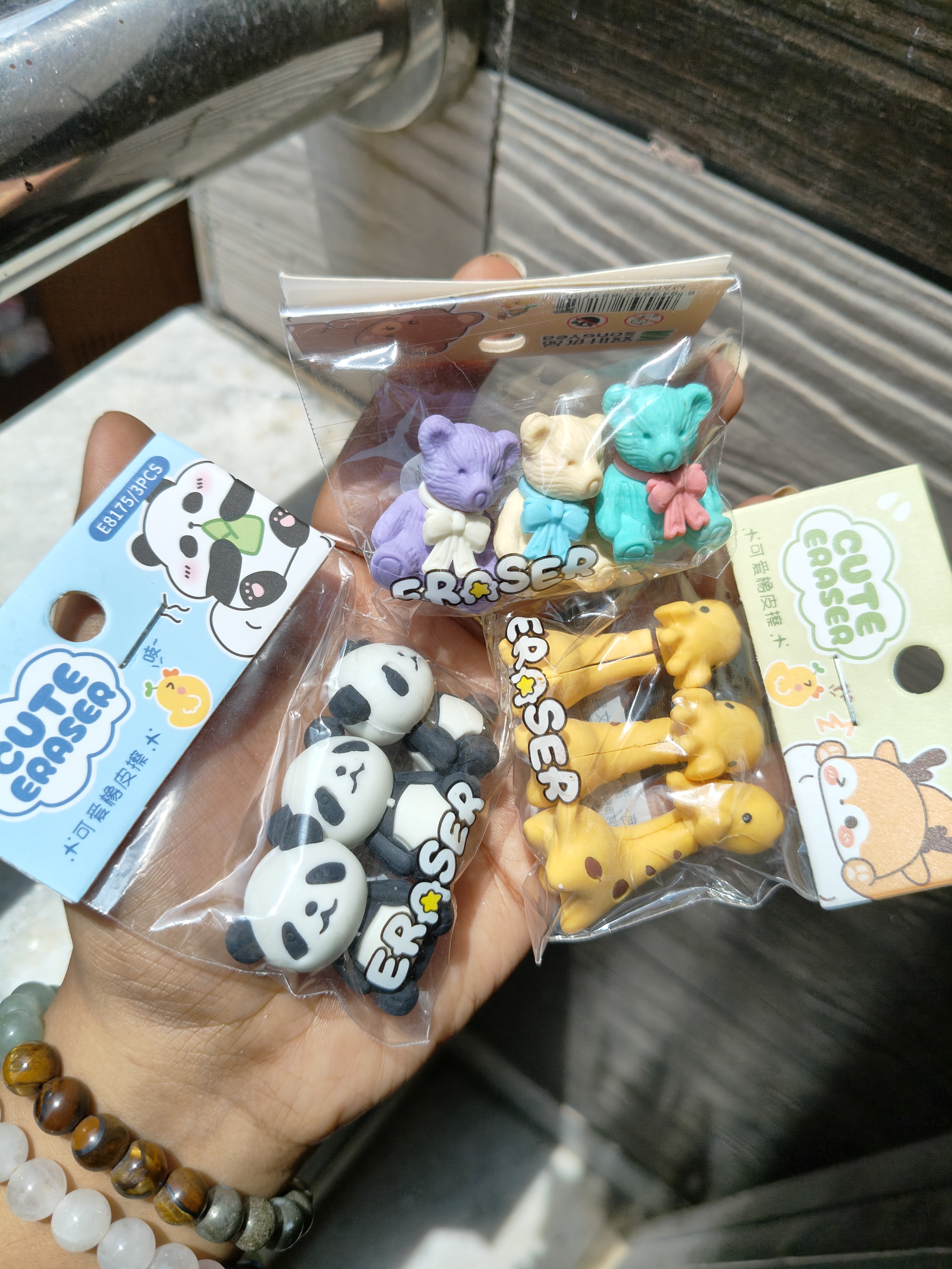 Cutest Erasers (Pack of 3)