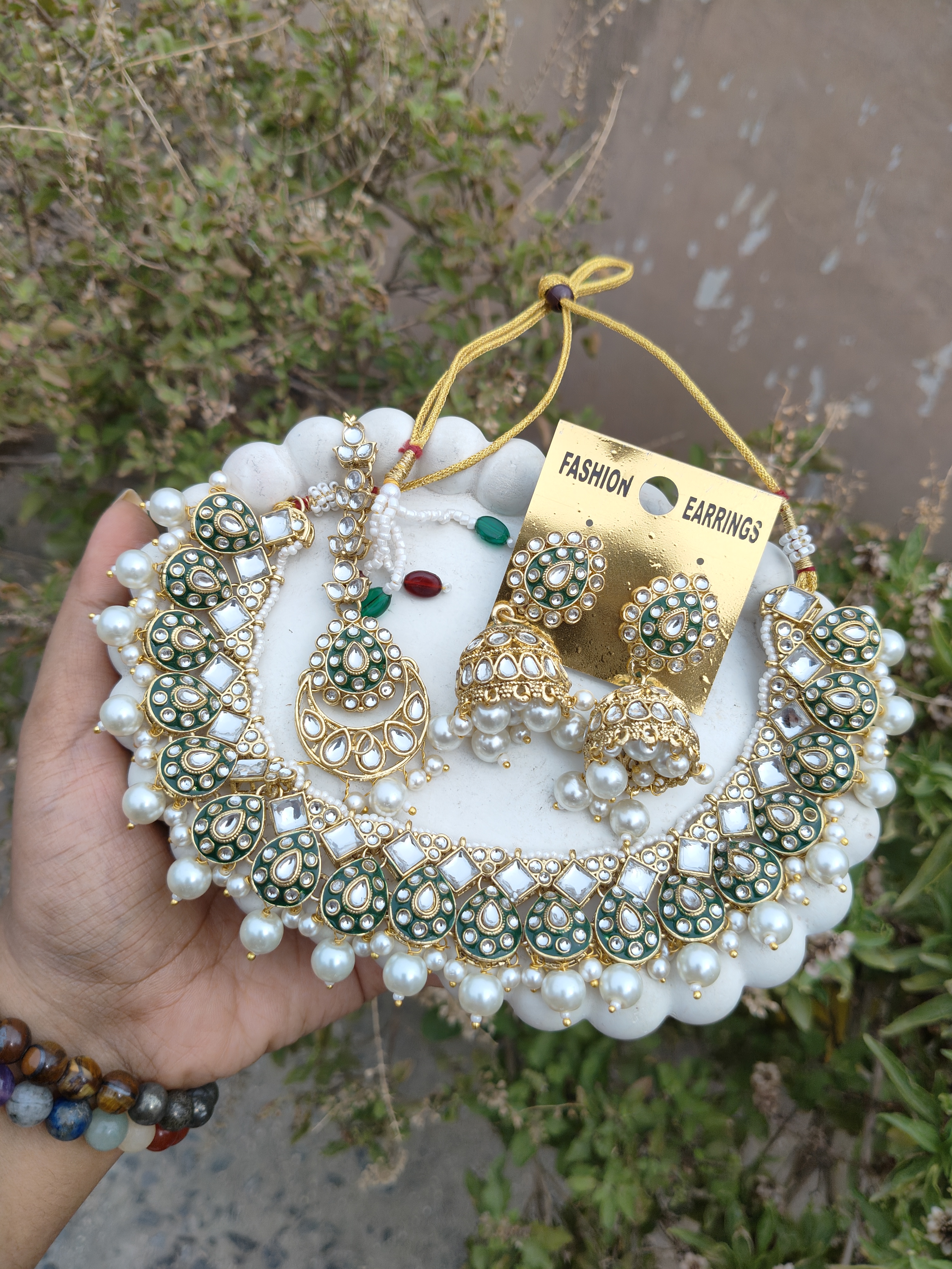 Kundan Drop Necklace 