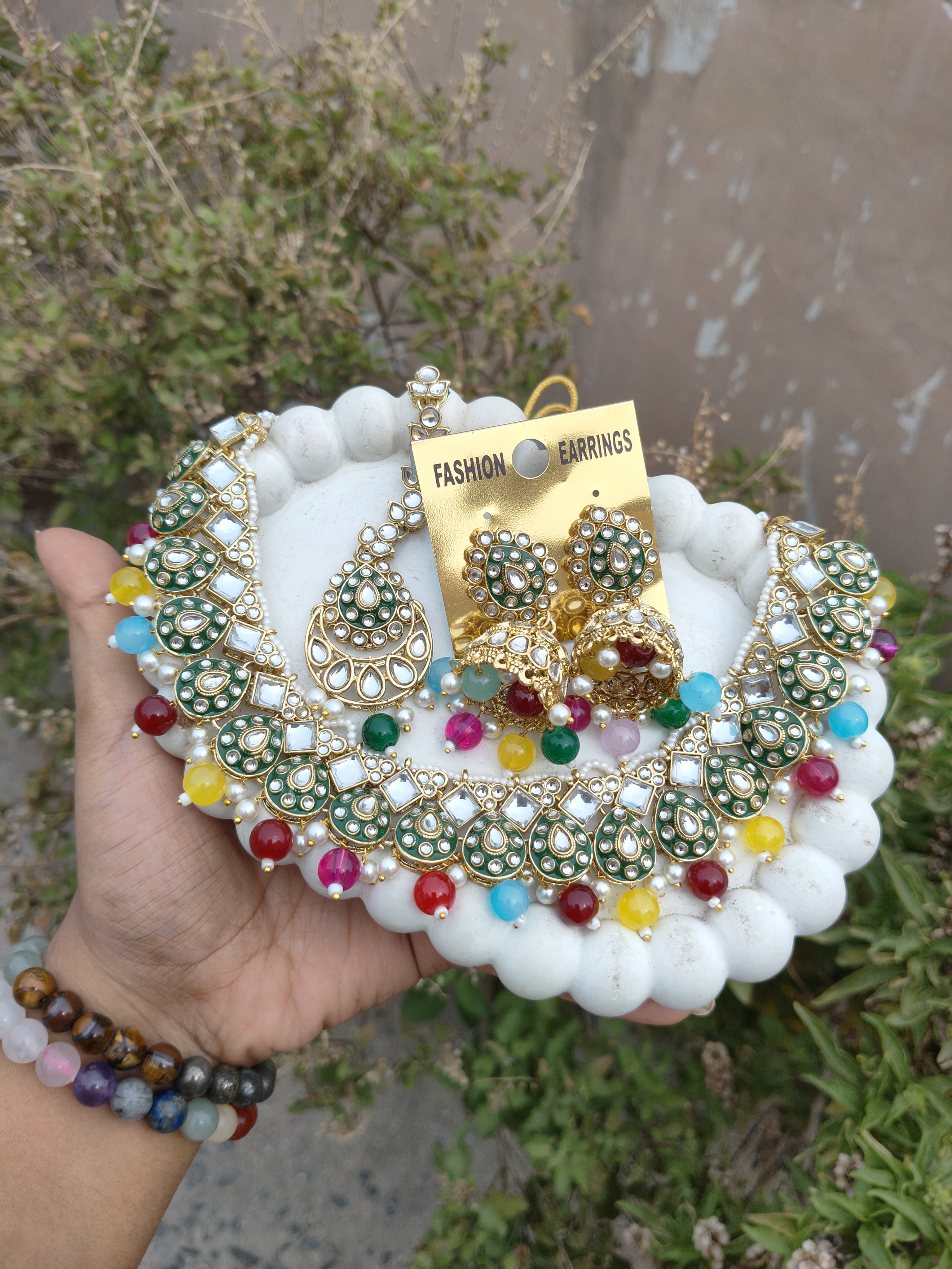 Kundan Drop Necklace 