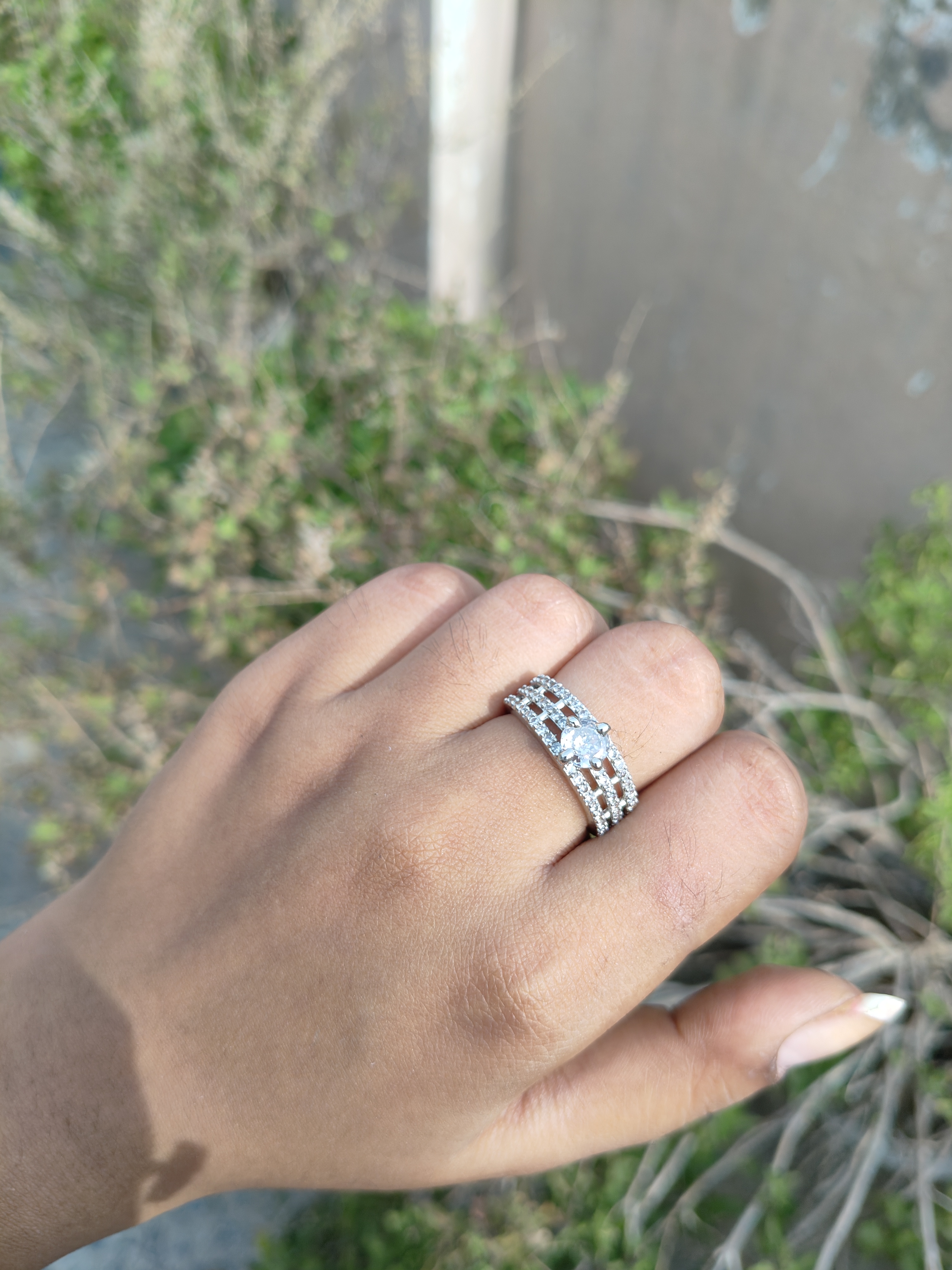 American Diamond Proposal Ring 