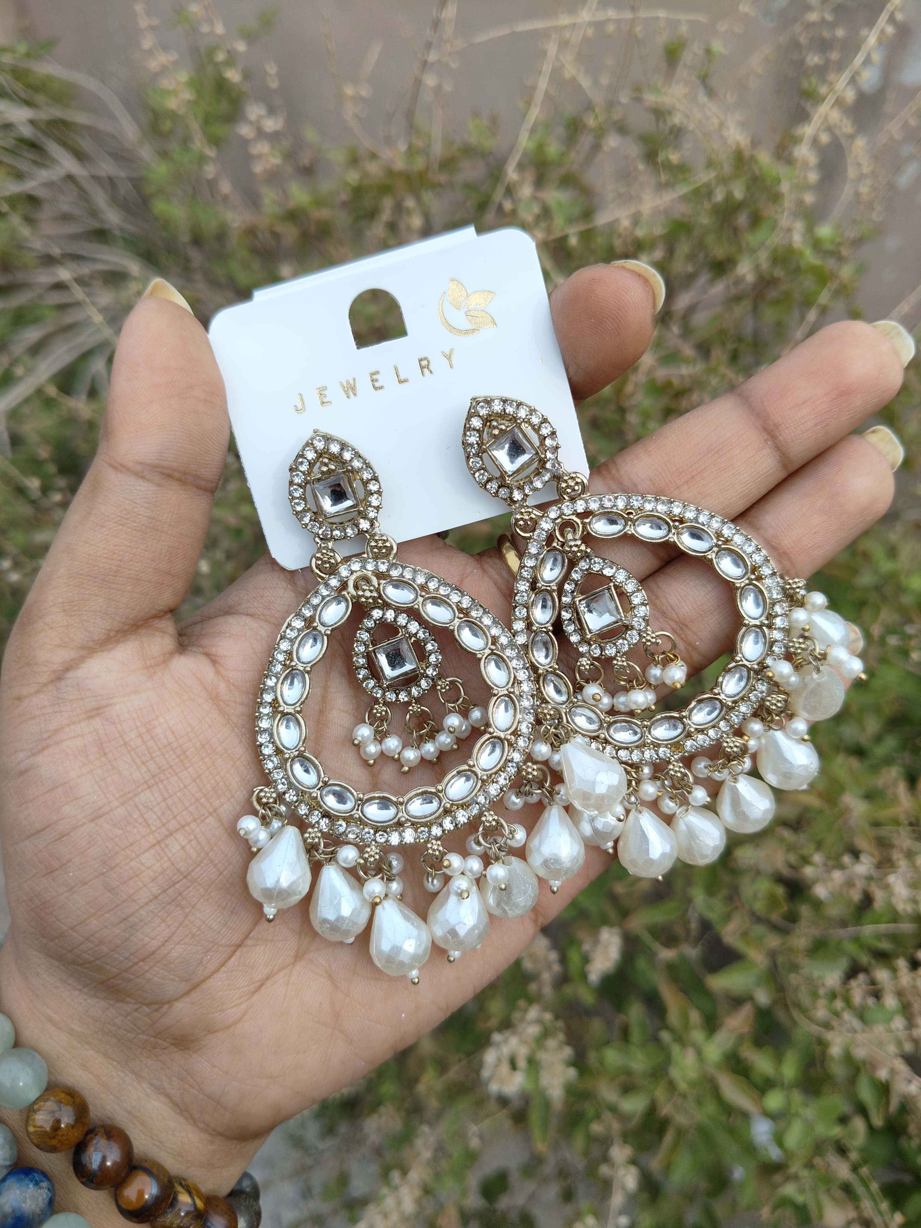 Kundan Drop Earrings 