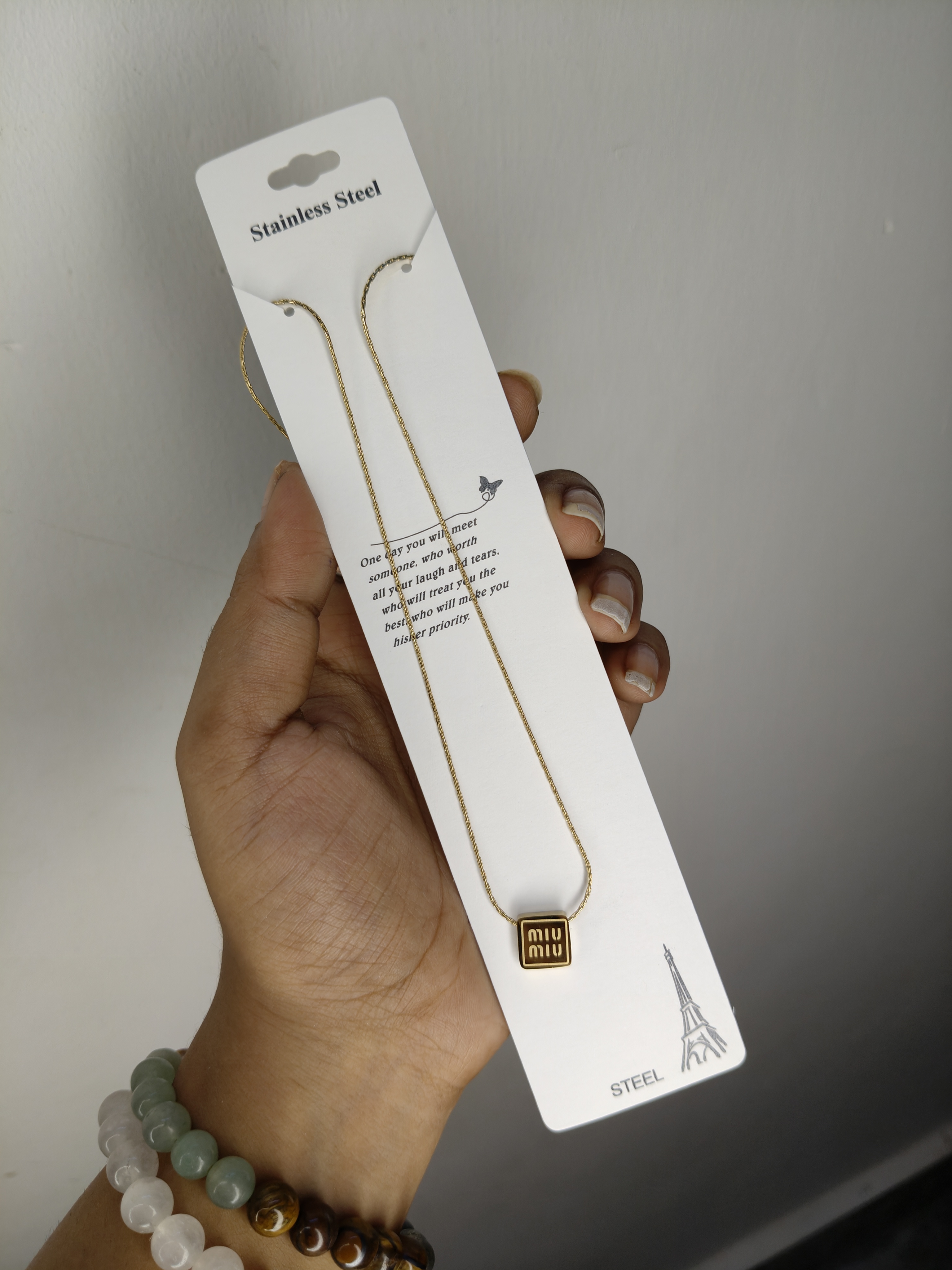 Anti-Tarnish MIU Anti-Tarnish Pendant Set 