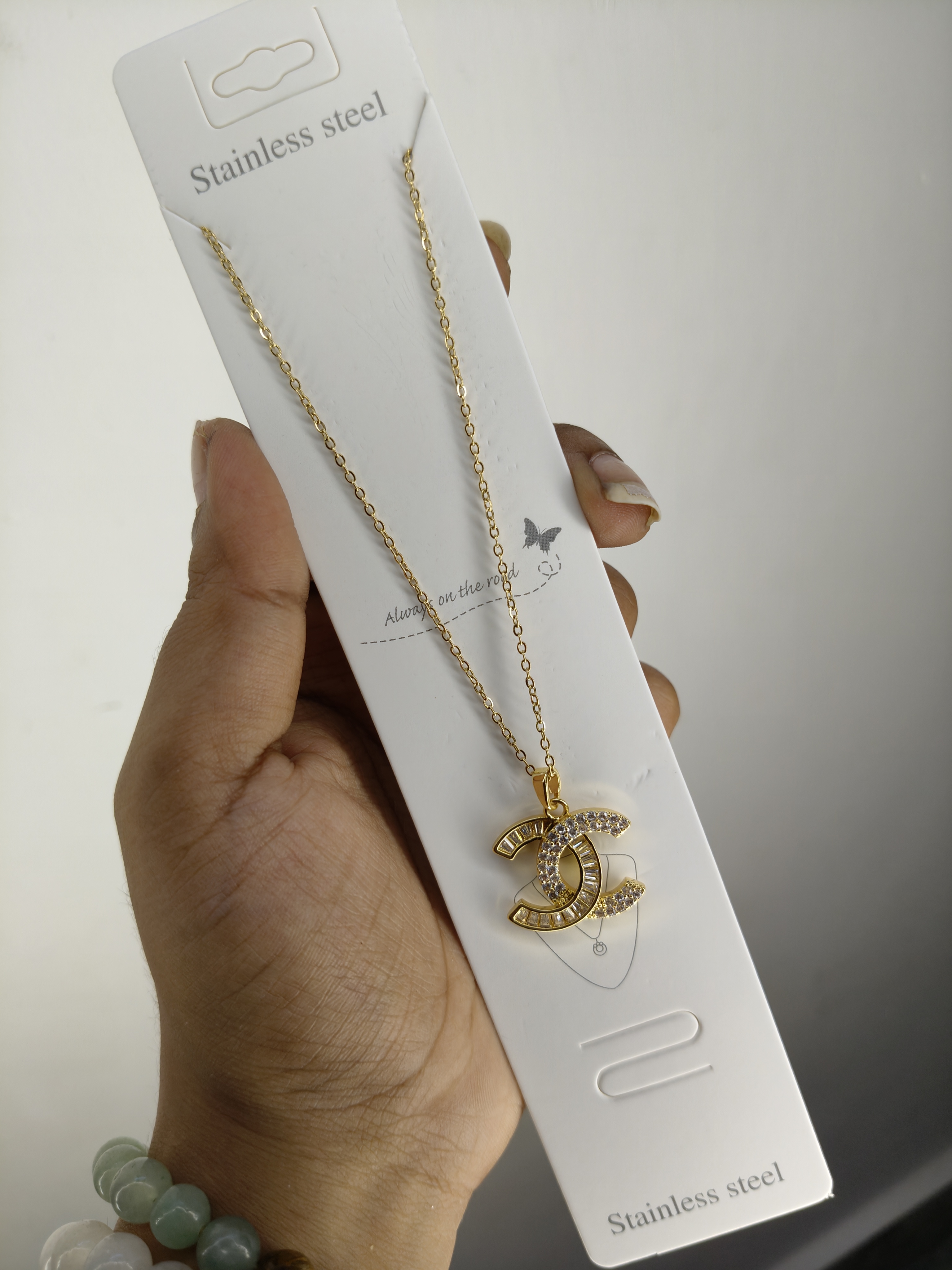 Anti-Tarnish Chanel Big Pendant 