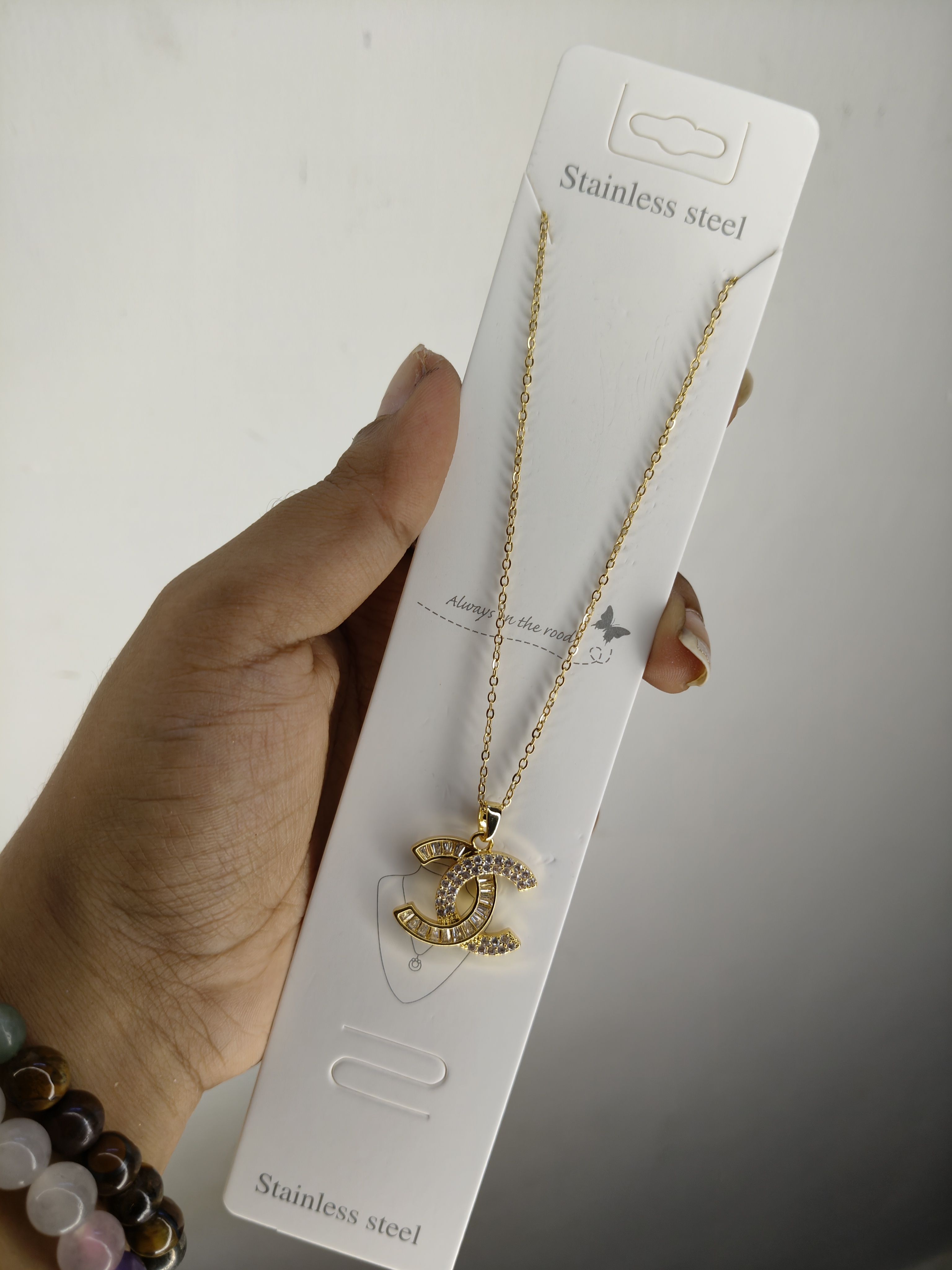 Anti-Tarnish Chanel Big Pendant 