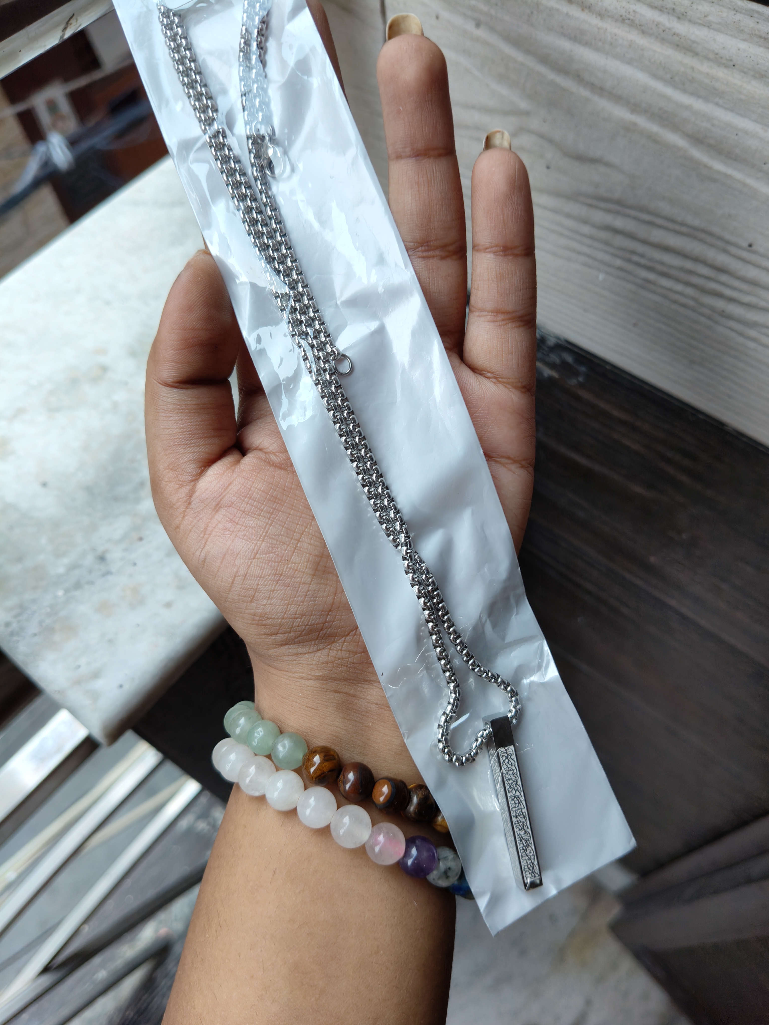 Anti-Tarnish Silver Men Pendant 