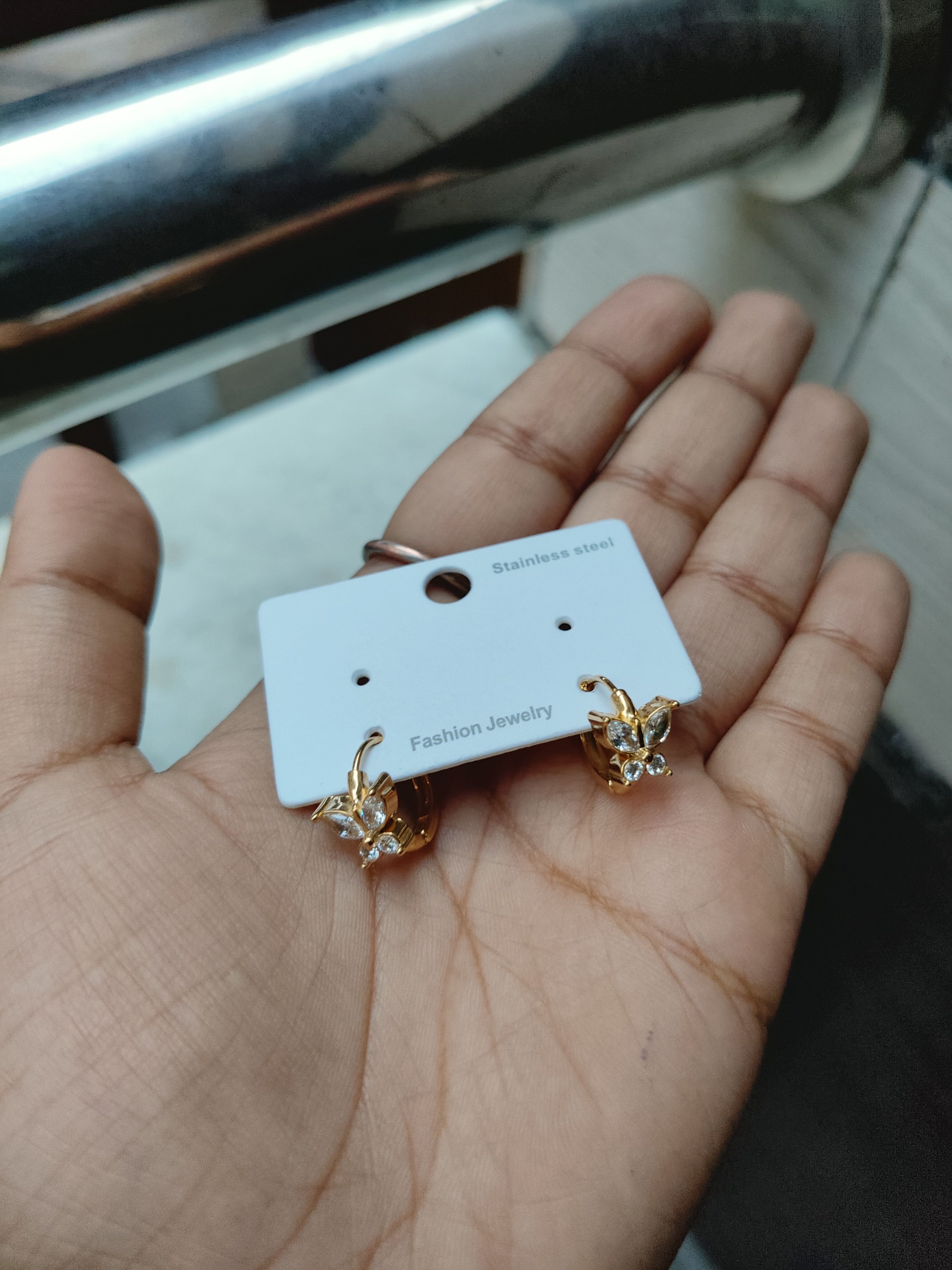 Xuping Butterfly Lock Earrings 