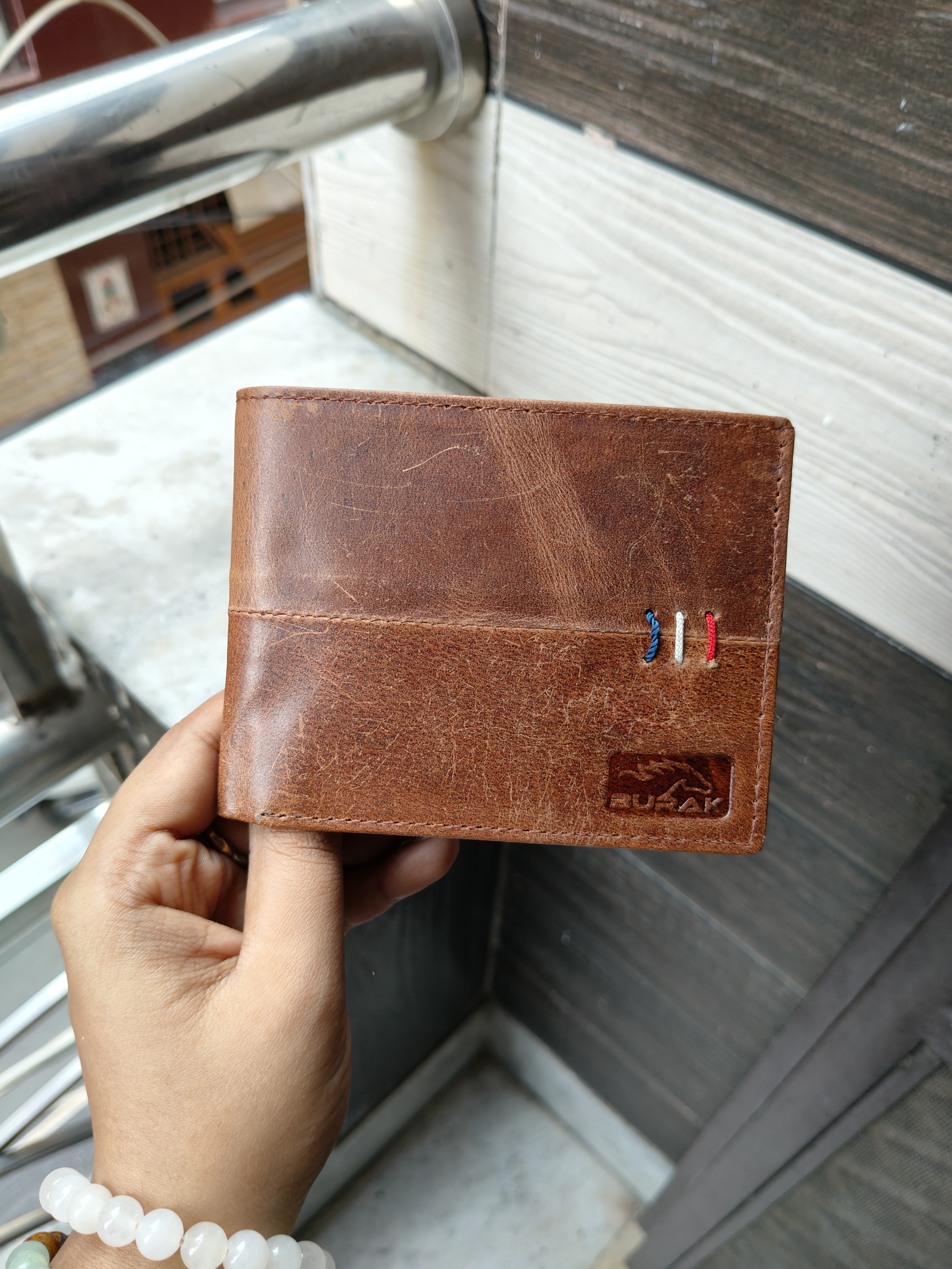 Burak 3 Stitch Premium Wallet (Tan)