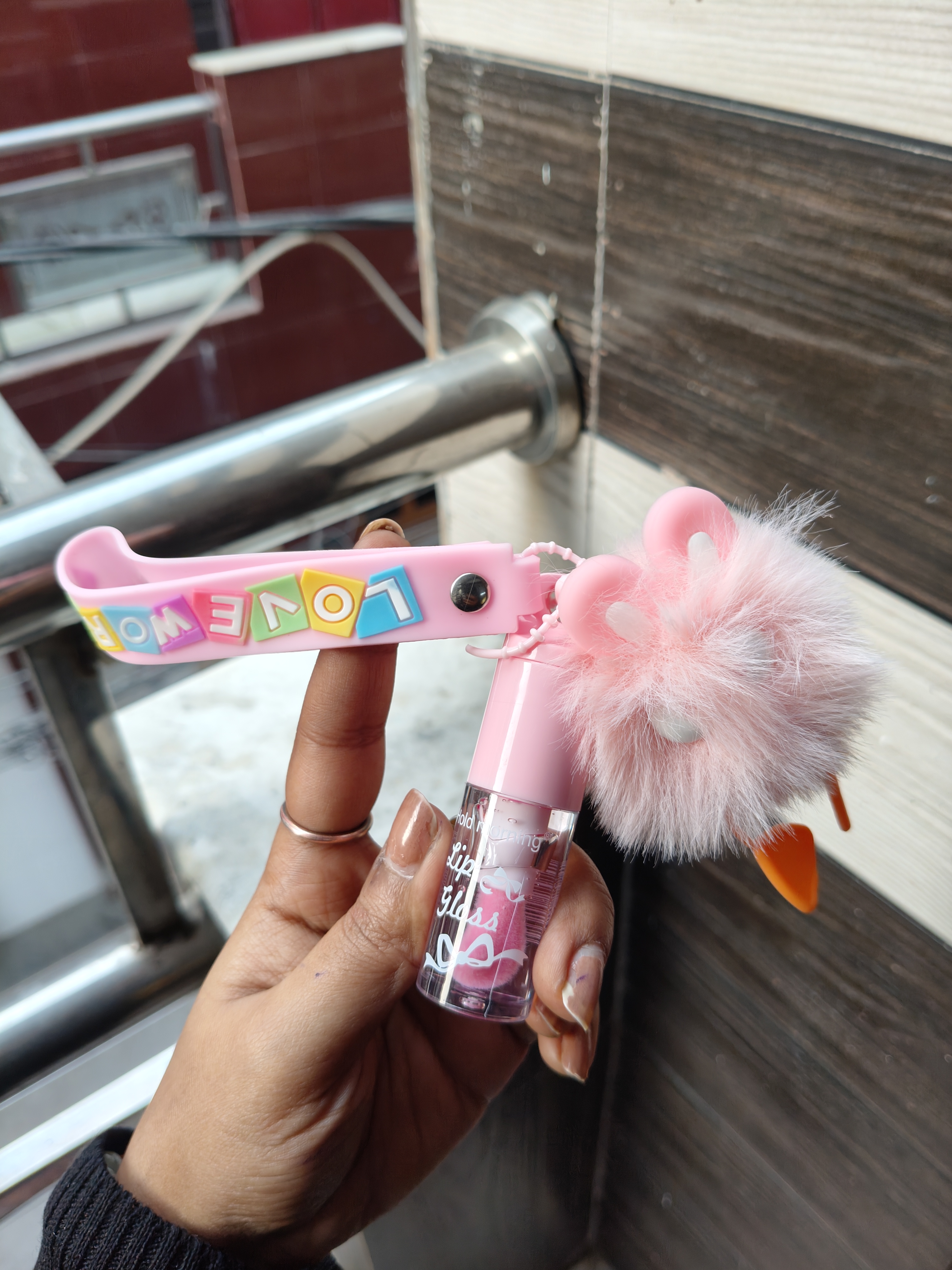 Pom Keychain Lipgloss 