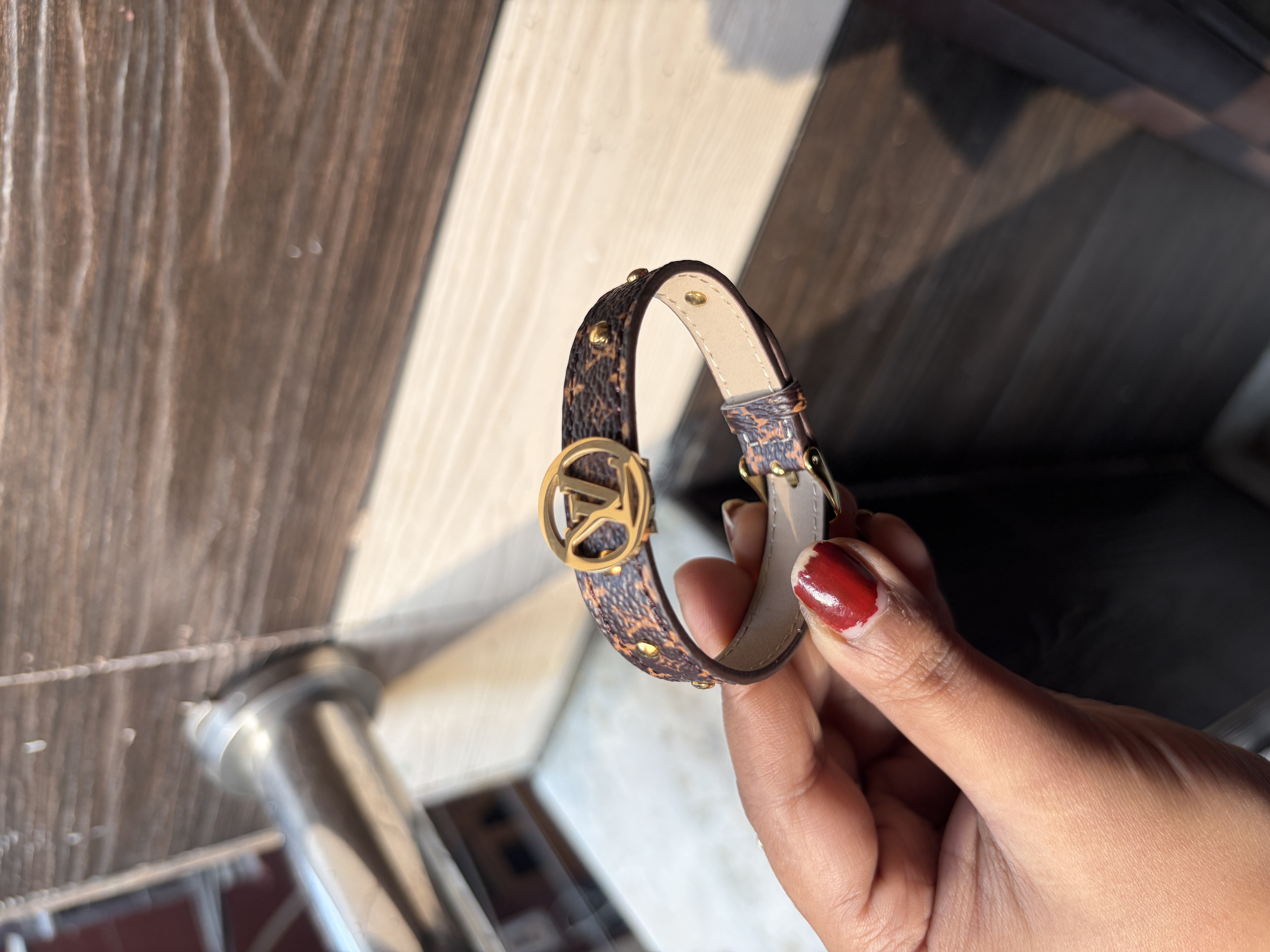 Men Leather Belt Bracelet 