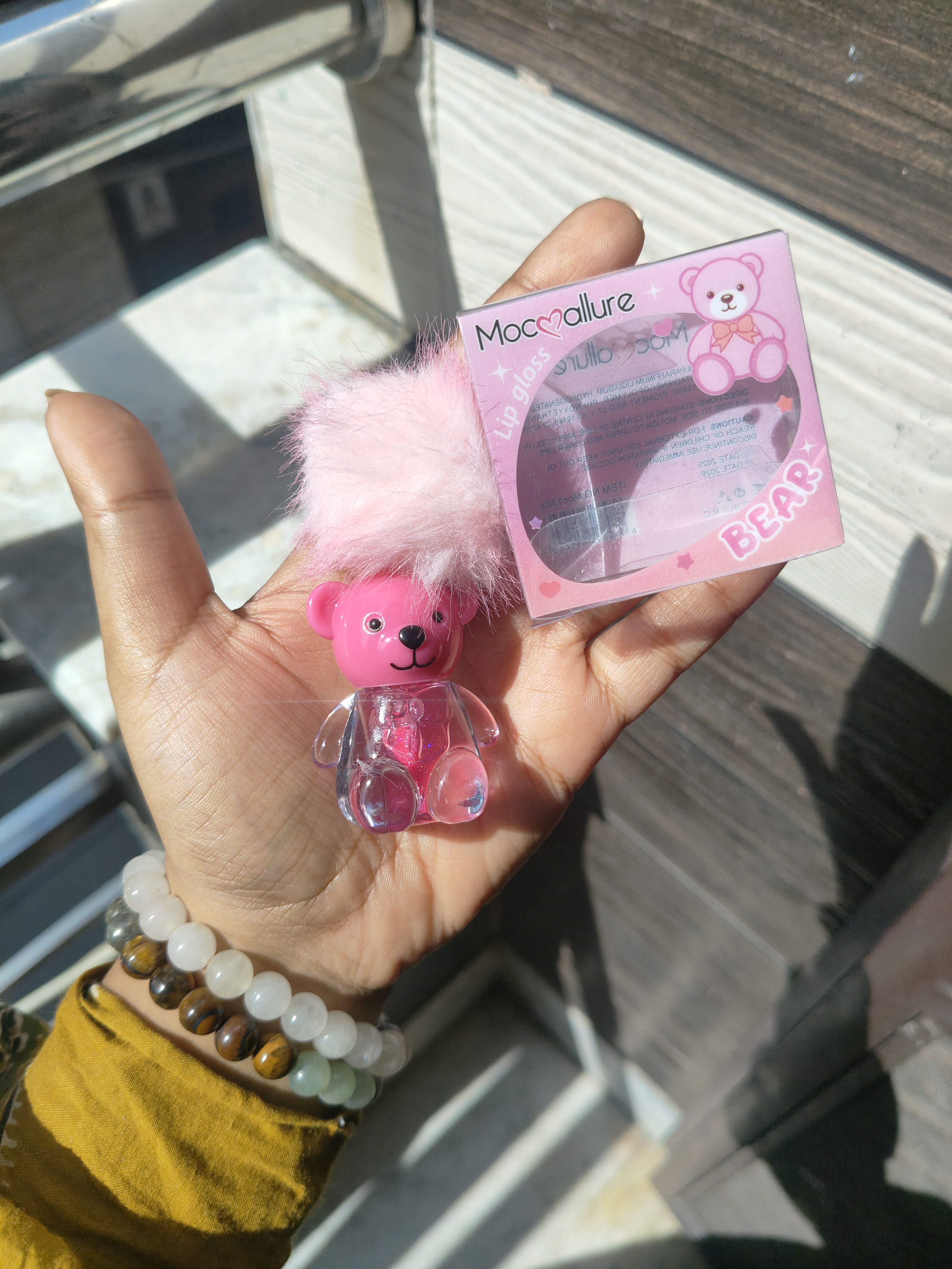 Teddy Keychain Lipgloss 