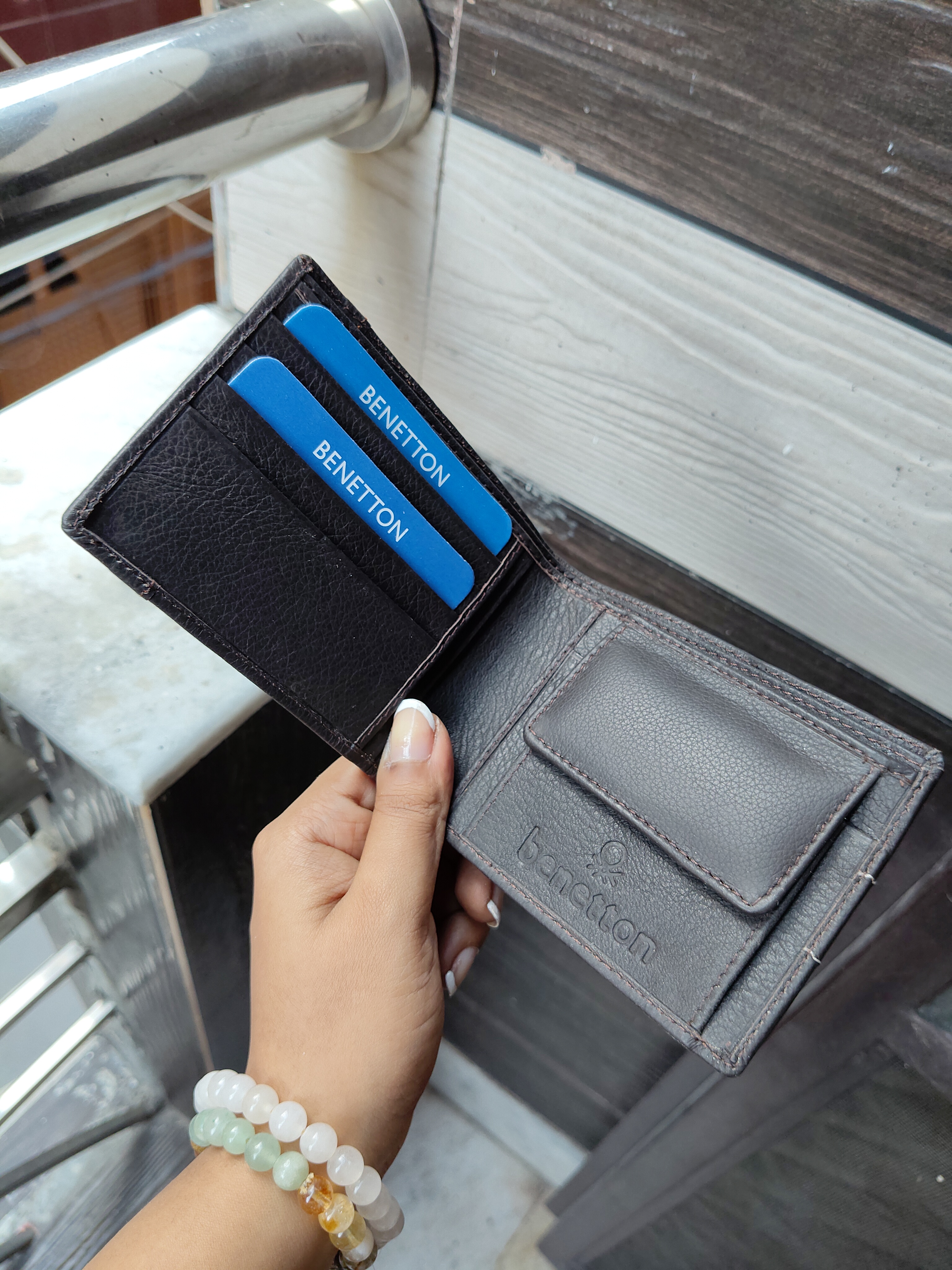 Benetton Men Wallet (Brown)