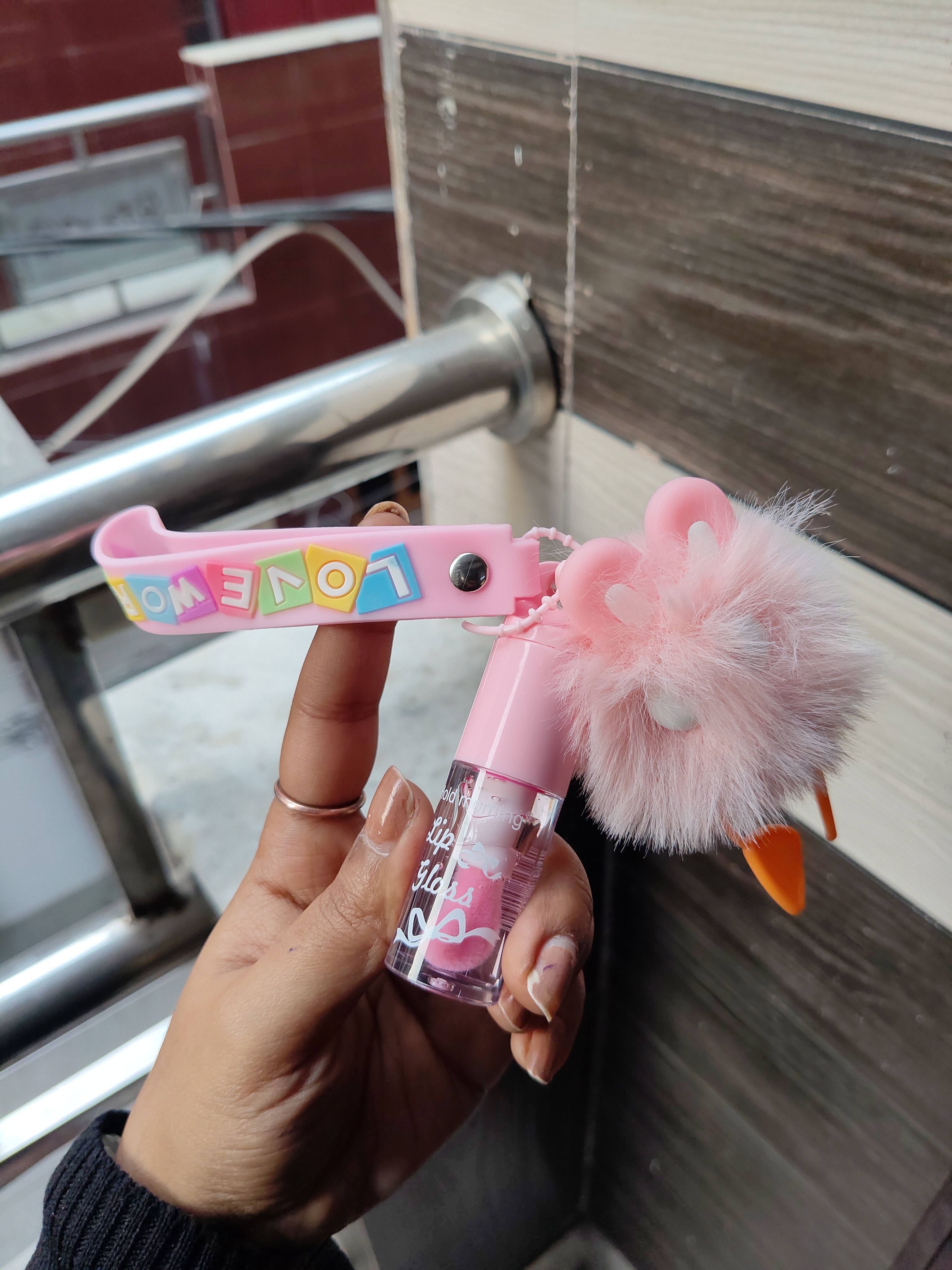 Pom Keychain Lipgloss 