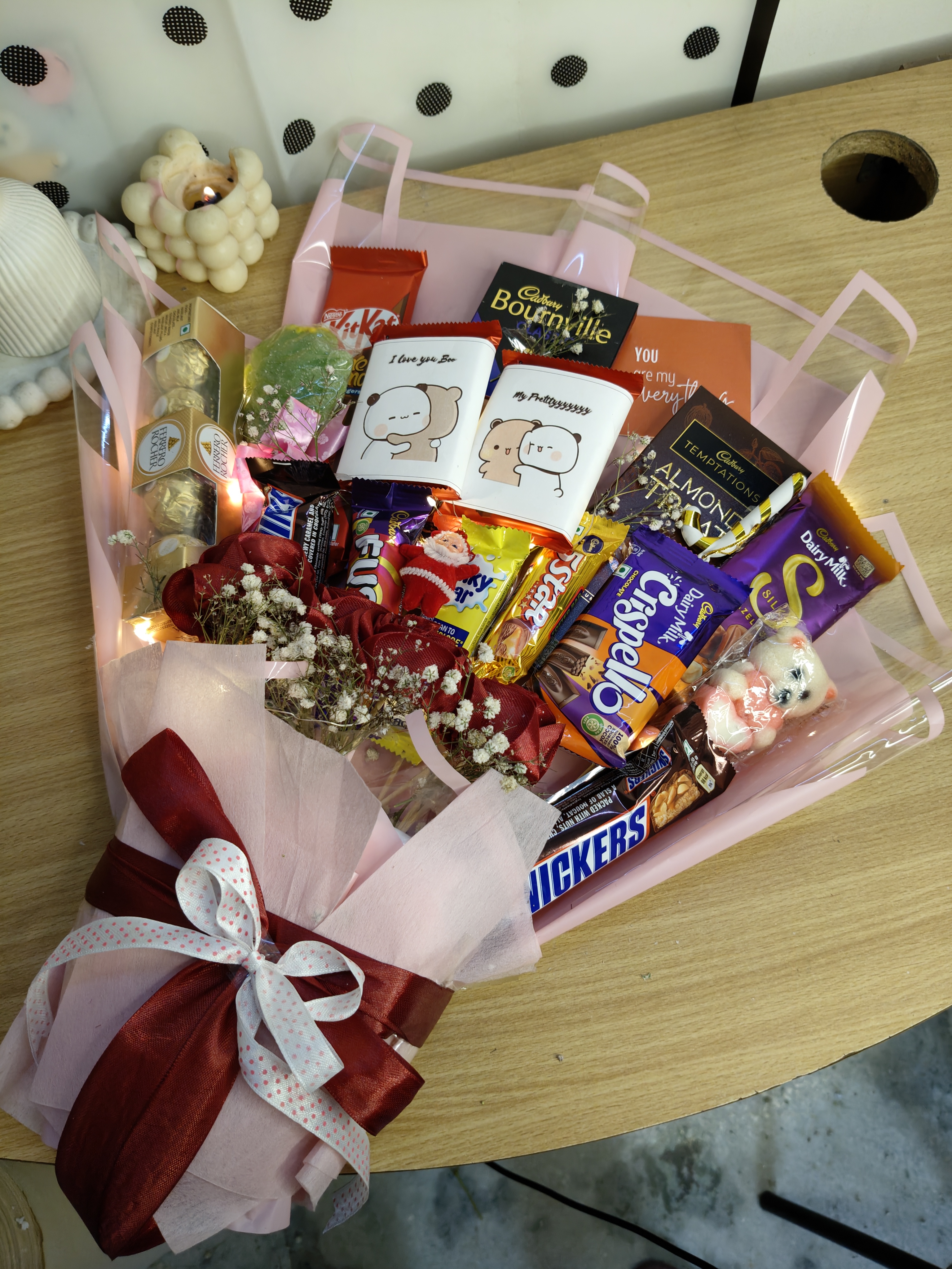 Blingy Lights Secret Santa Chocolate Bouquet 