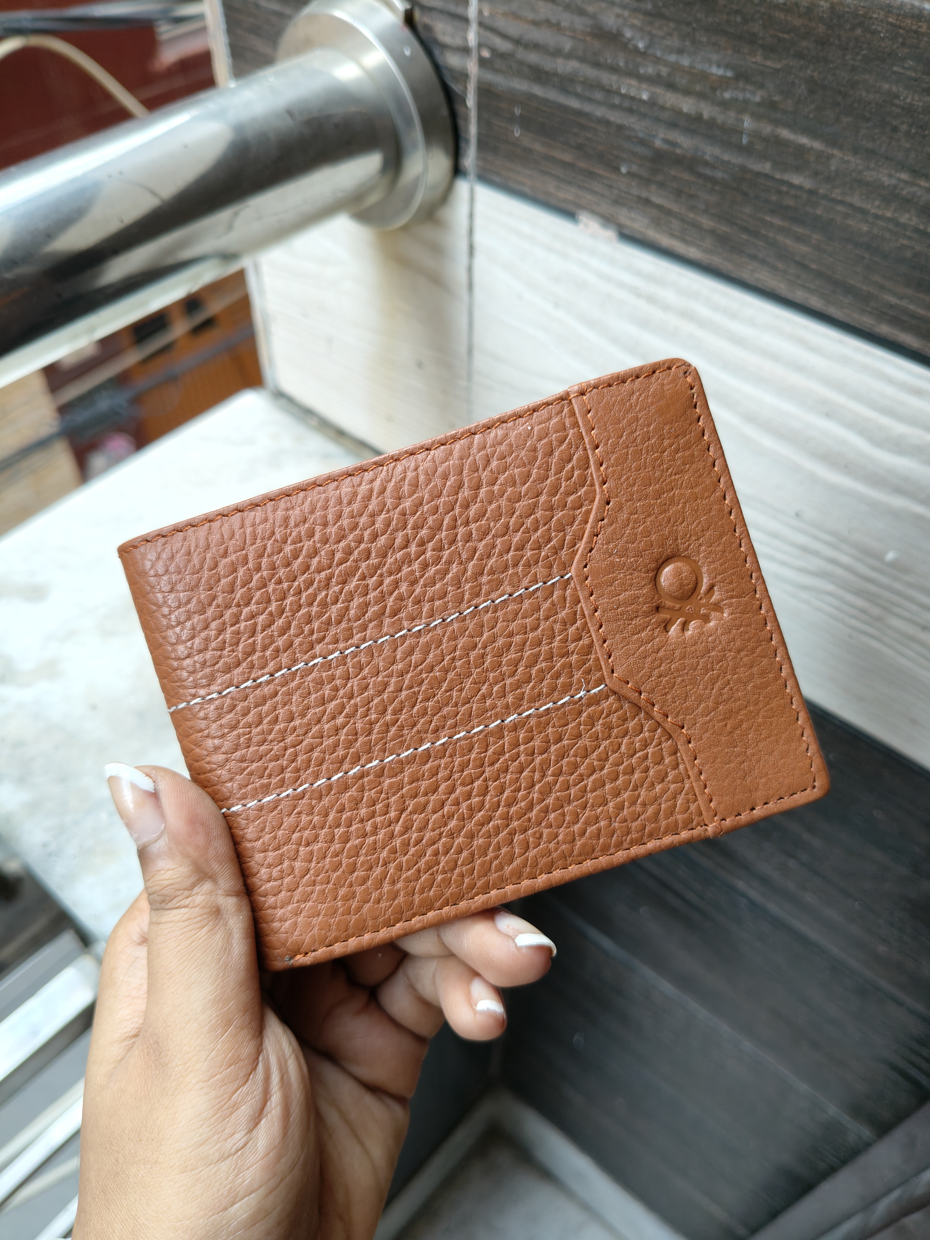 Benetton Men Wallet (Tan)