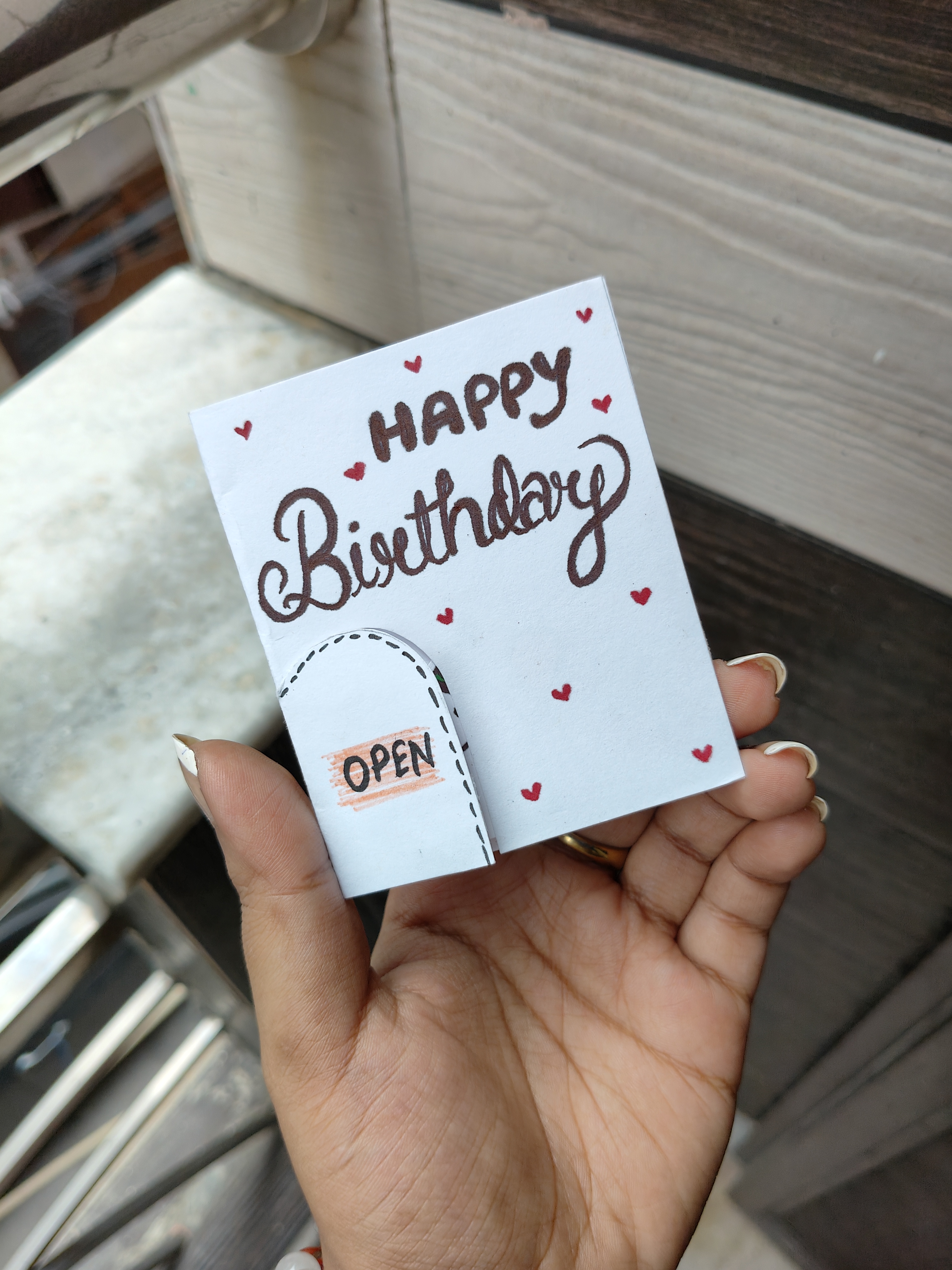 Happy Birthday Pop up Handmade Card 