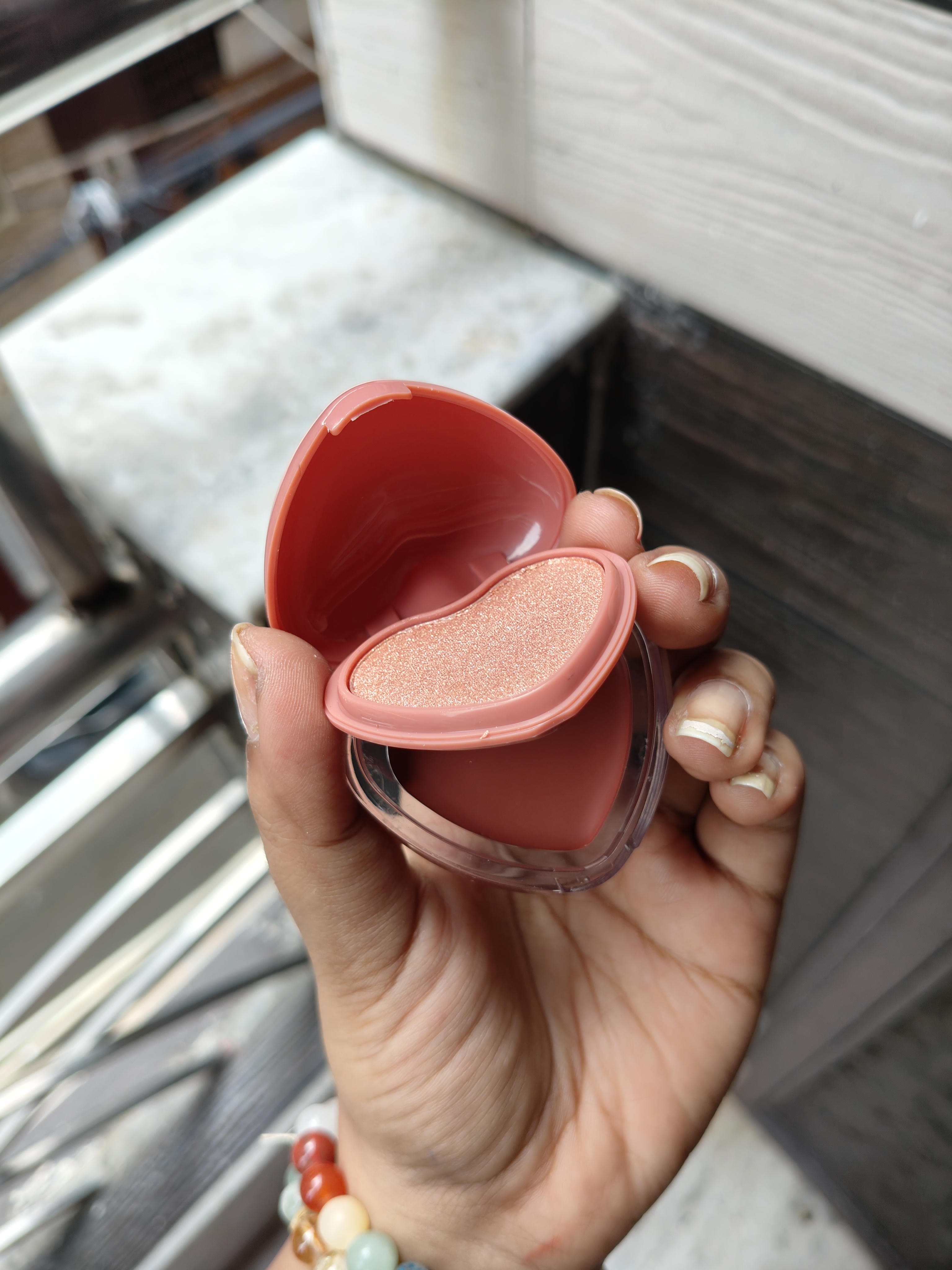 Mini Heart 2 in 1 Highlighter & Blush 